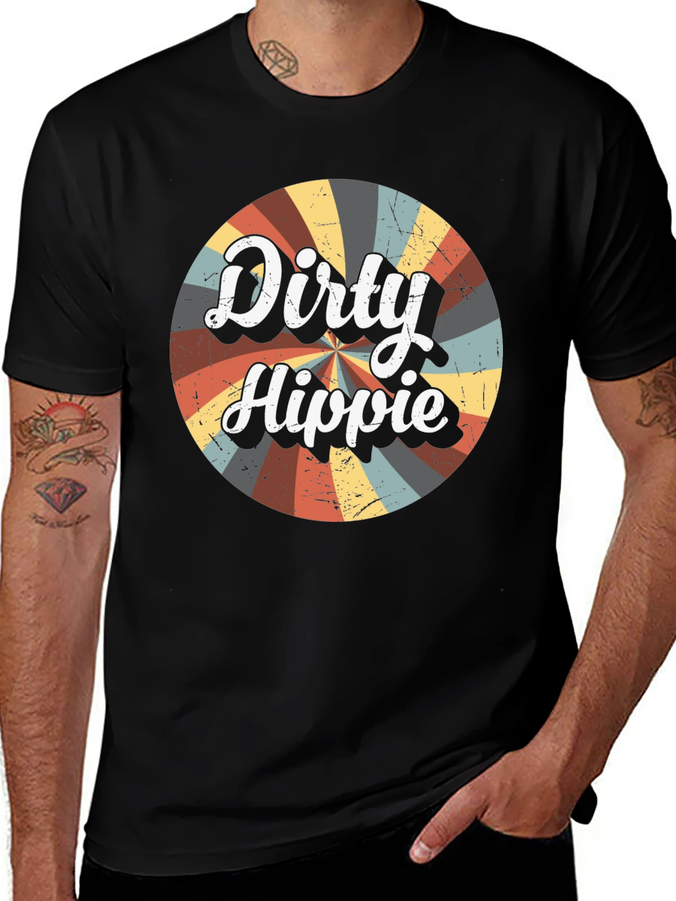Variant 22 of Dirty Hippie Retro Graphic T-Shirt
