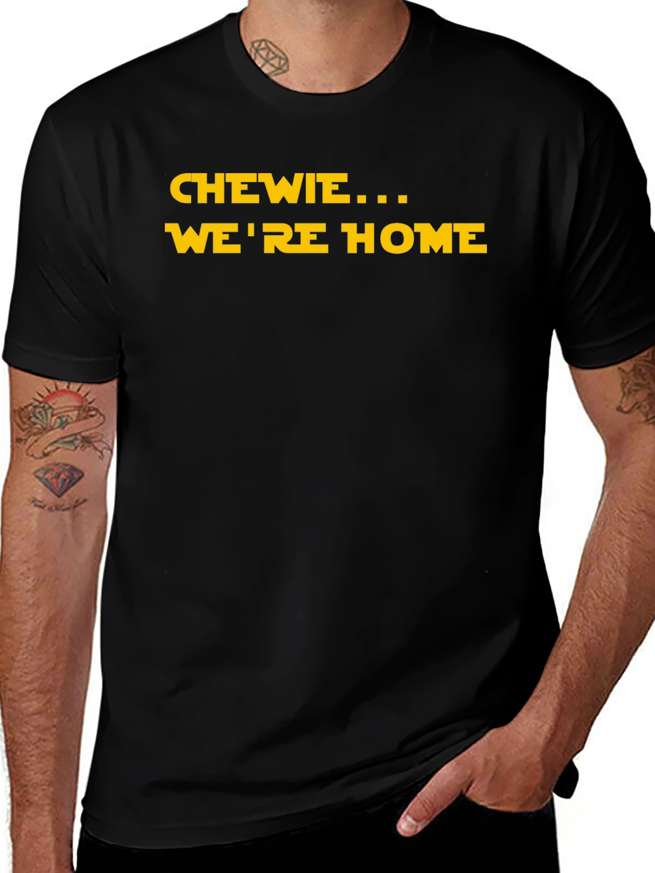 Chewie We're Home Black T-Shirt