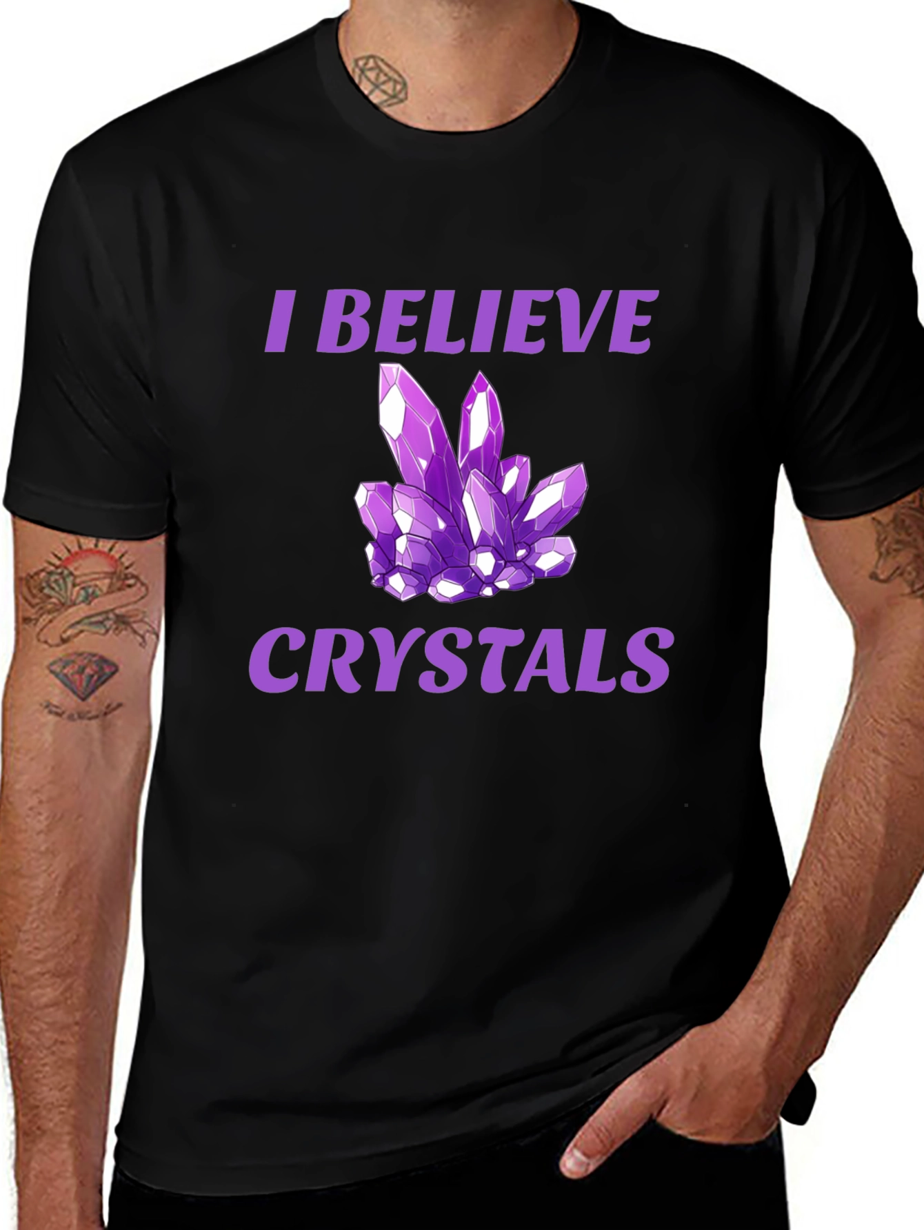 Variant 12 of I Believe Crystals Graphic T-Shirt