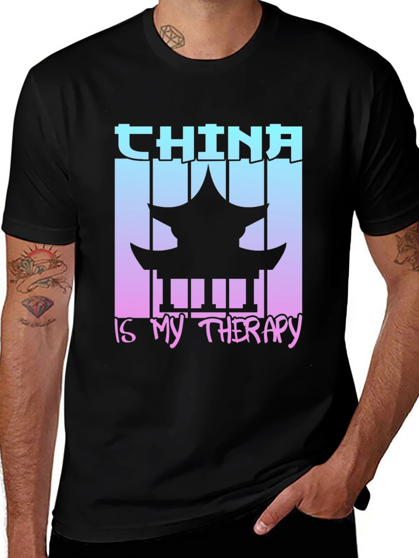 Variant 15 of China Therapy T-Shirt - Unique Graphic Tee