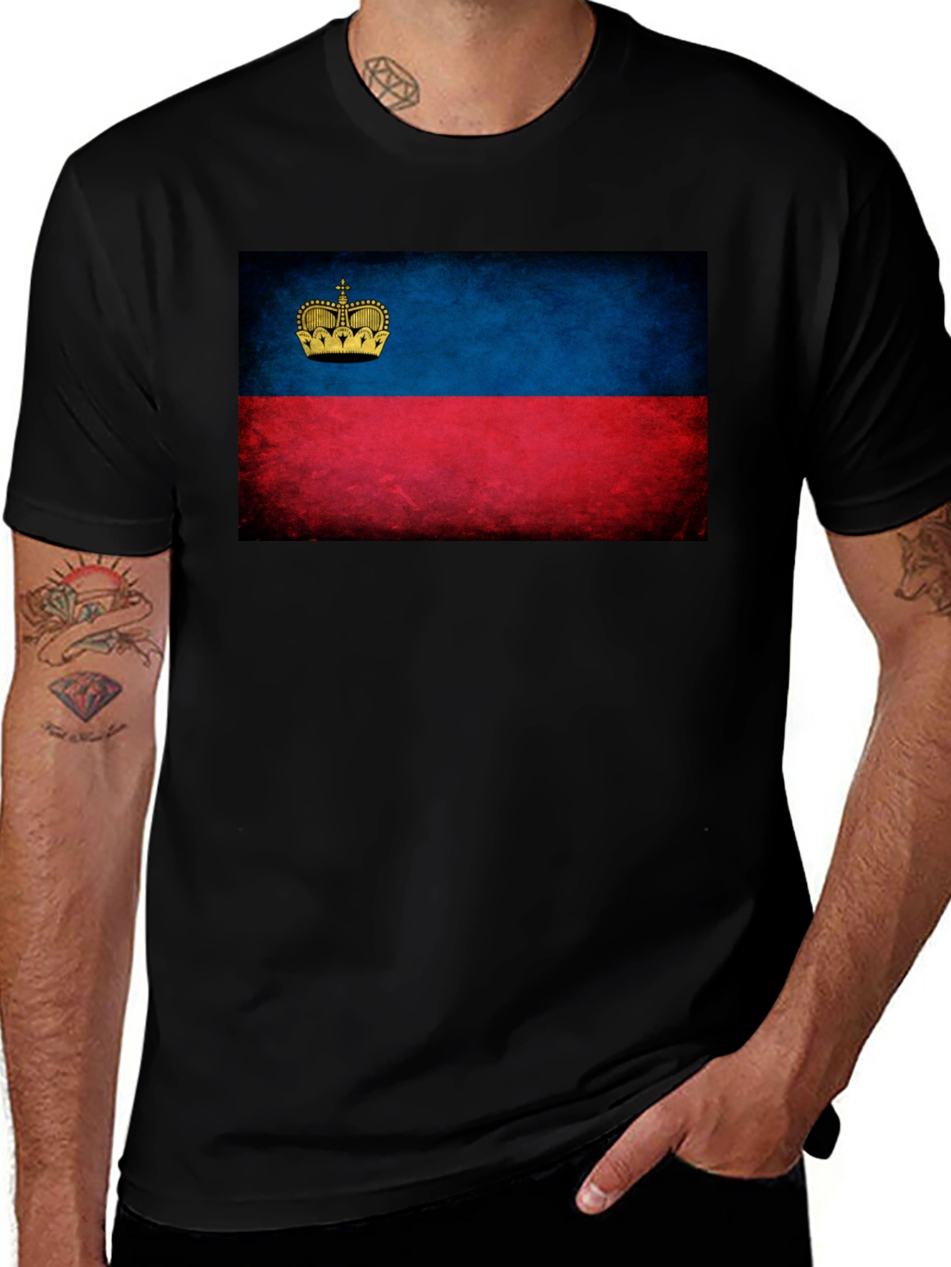 Liechtenstein Flag T-Shirt - Classic Design