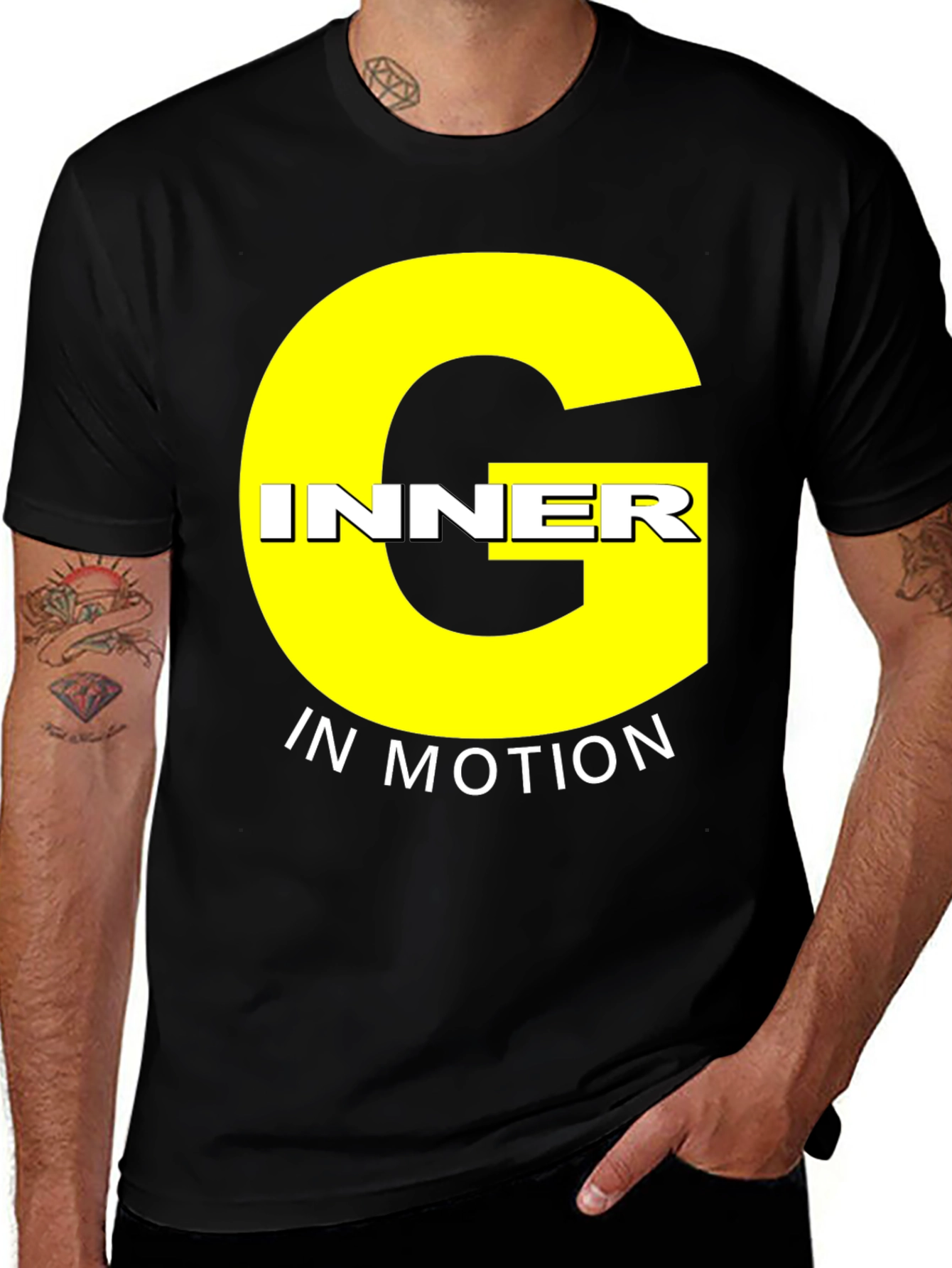 Variant 20 of Inner G In Motion Graphic Tee - Black