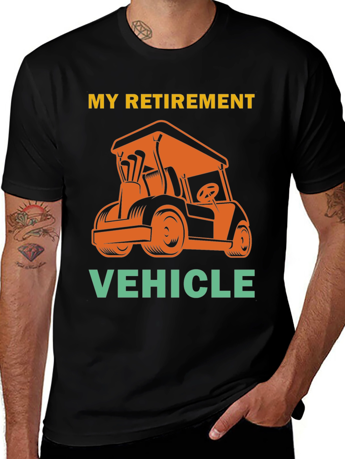 Variant 18 of Retirement Vehicle Golf Cart T-Shirt