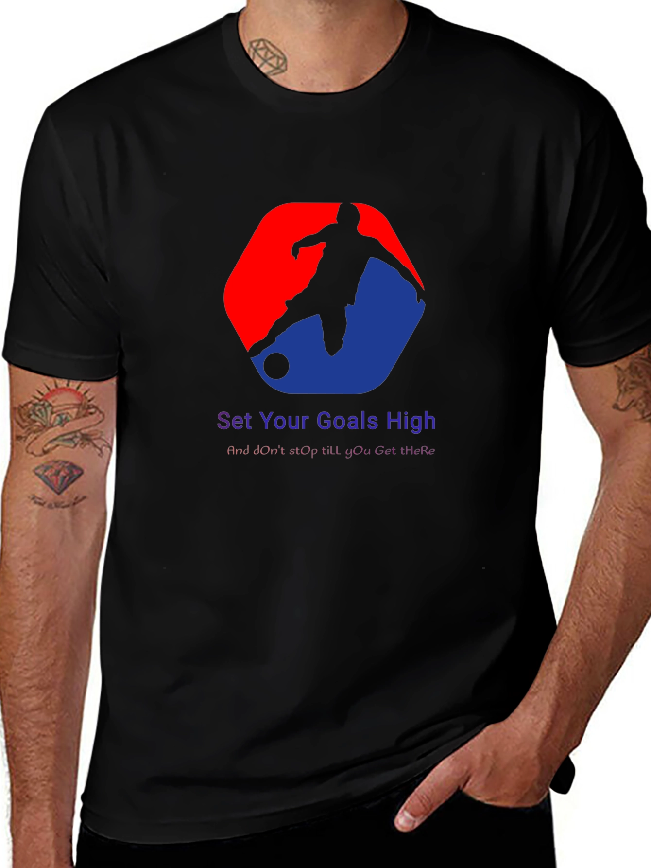 Variant 6 of Motivational Soccer Graphic T-Shirt
