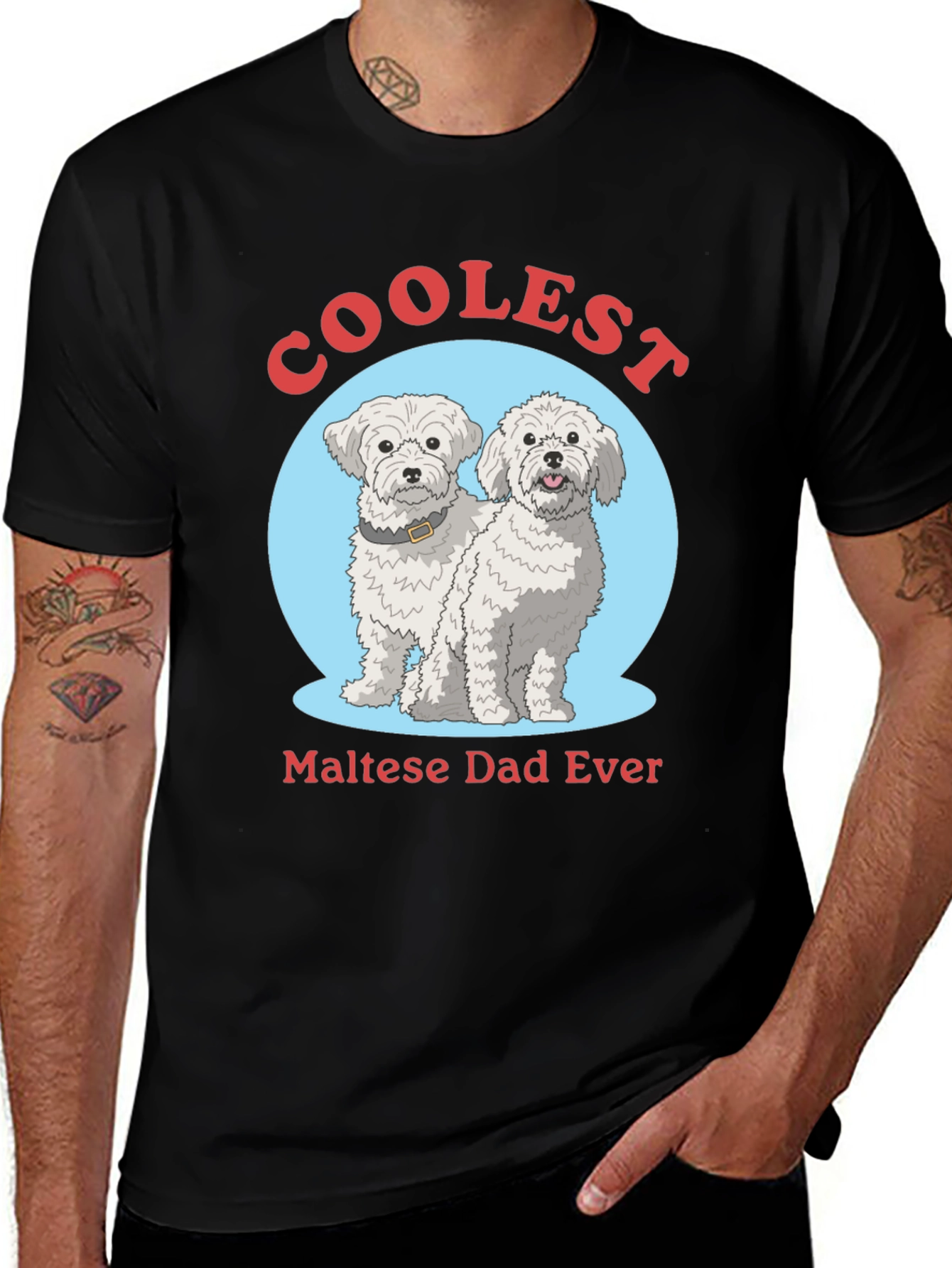 Coolest Maltese Dad Ever T-Shirt