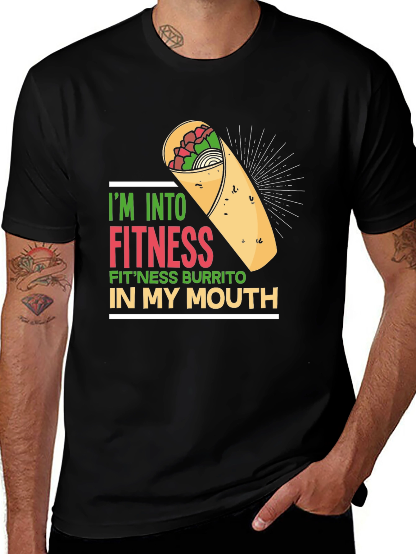 Variant 26 of I'm Into Fitness Burrito T-Shirt