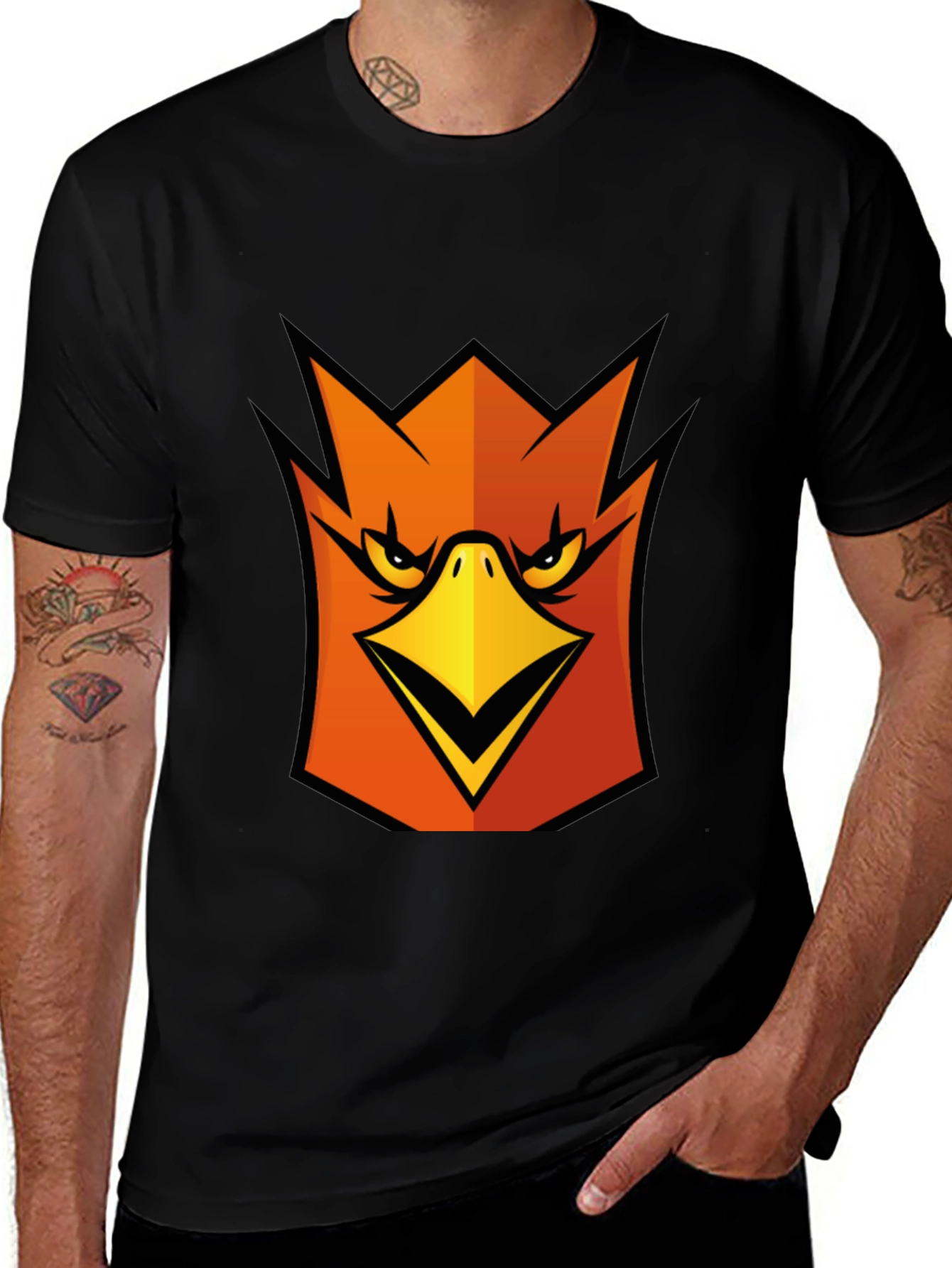Variant 22 of Bold Bird Graphic T-Shirt - Black