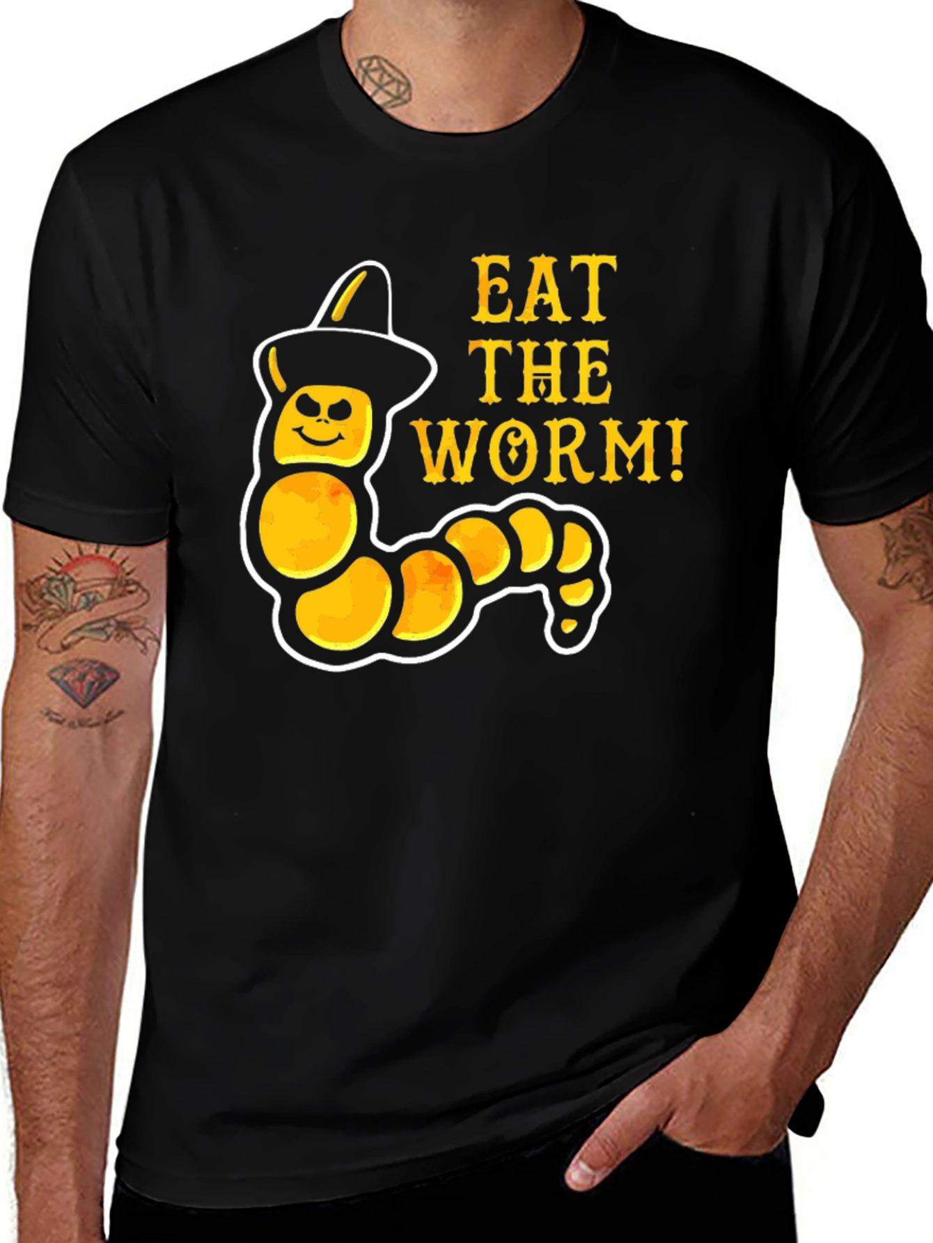 Eat the Worm T-Shirt: Halloween Costume Tee