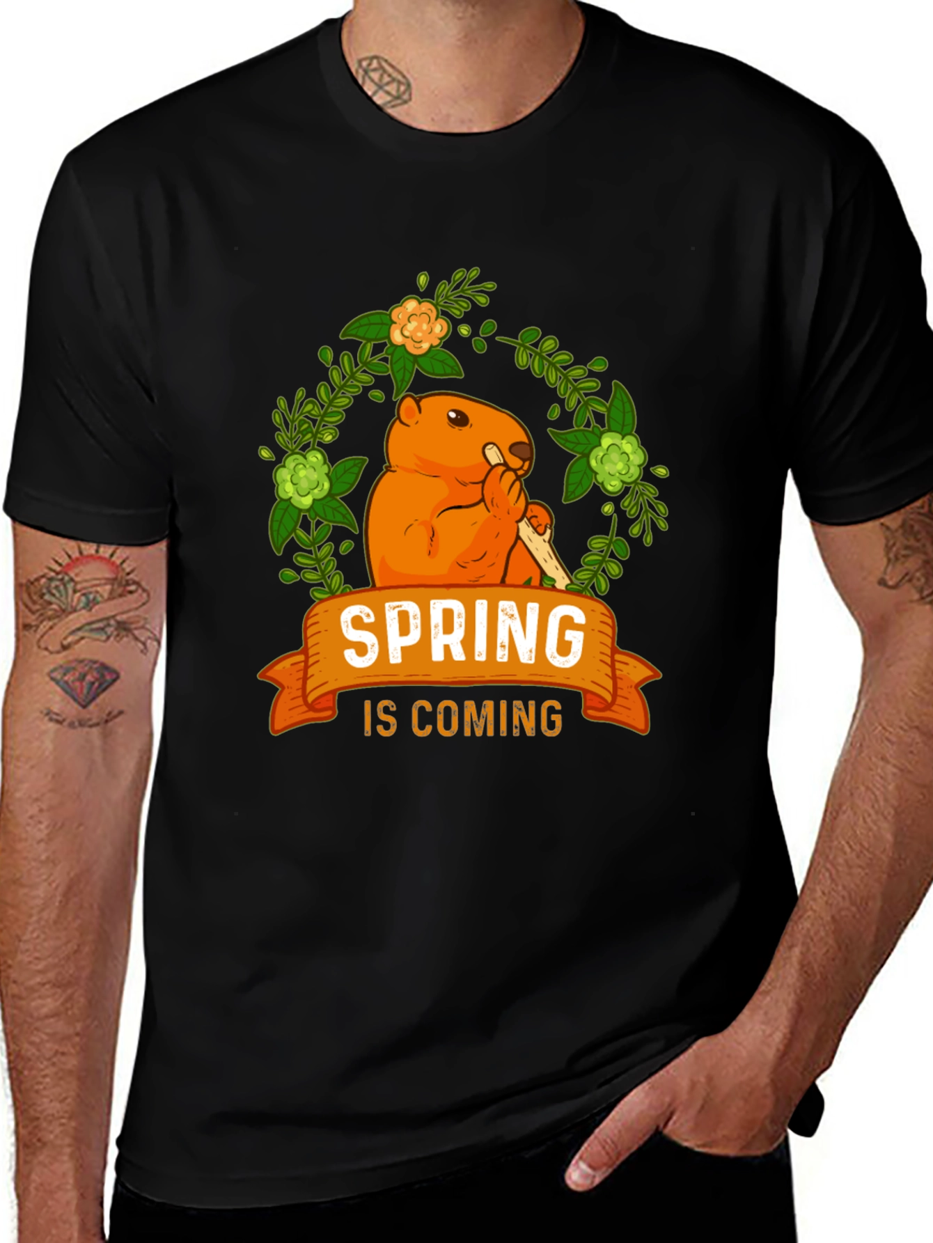 Variant 26 of Spring is Coming Graphic T-Shirt
