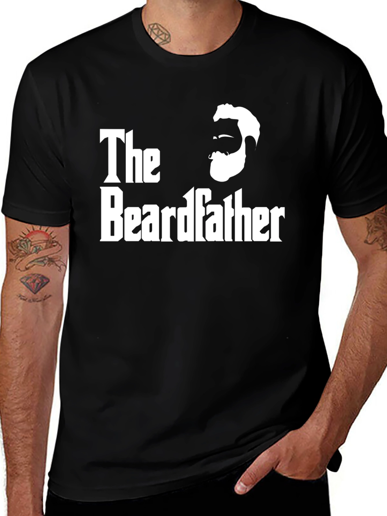 Variant 7 of The Beardfather T-Shirt - Funny Bearded Dad Tee