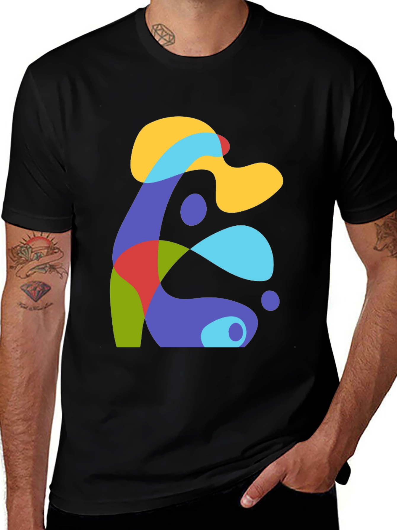Variant 30 of Abstract Art Tee - Modern Graphic Print T-Shirt