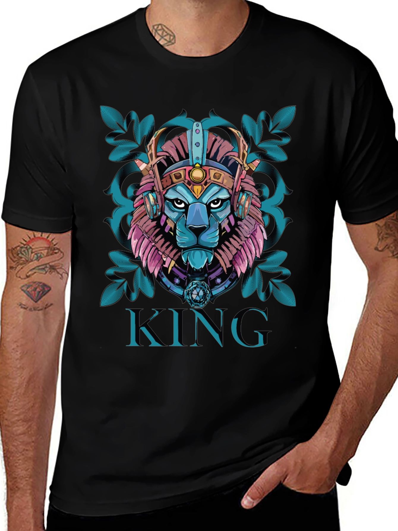 Variant 21 of King Lion Graphic Tee - Unique Design
