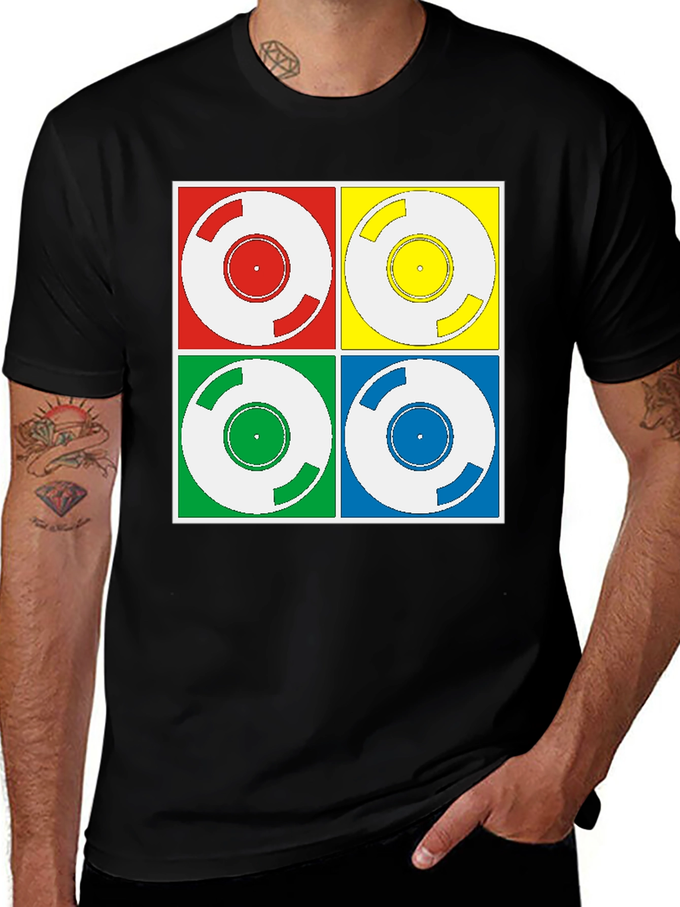 Variant 16 of Retro Vinyl Record Graphic Tee