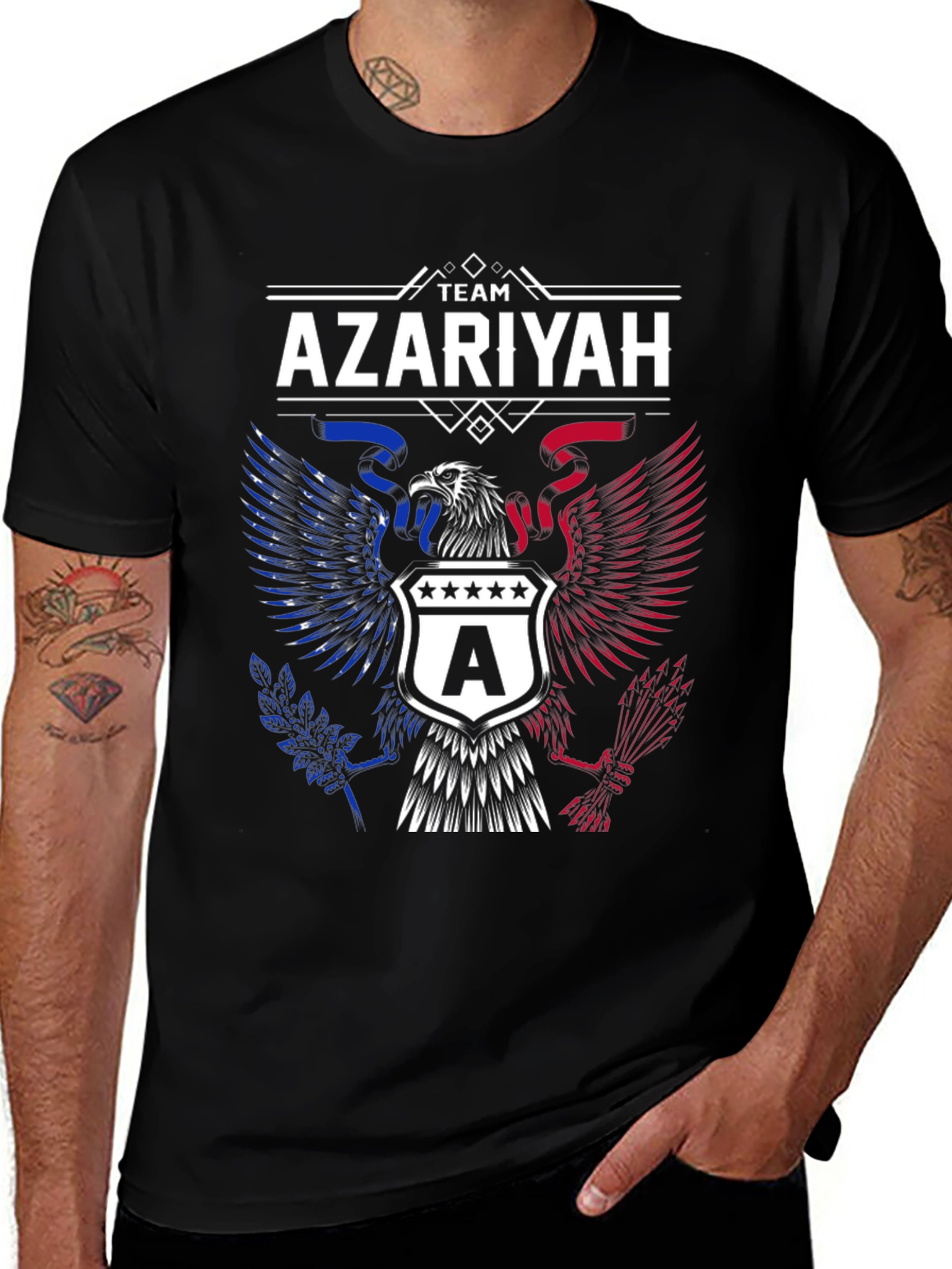 Team Azariyah Patriotic Eagle Graphic T-Shirt