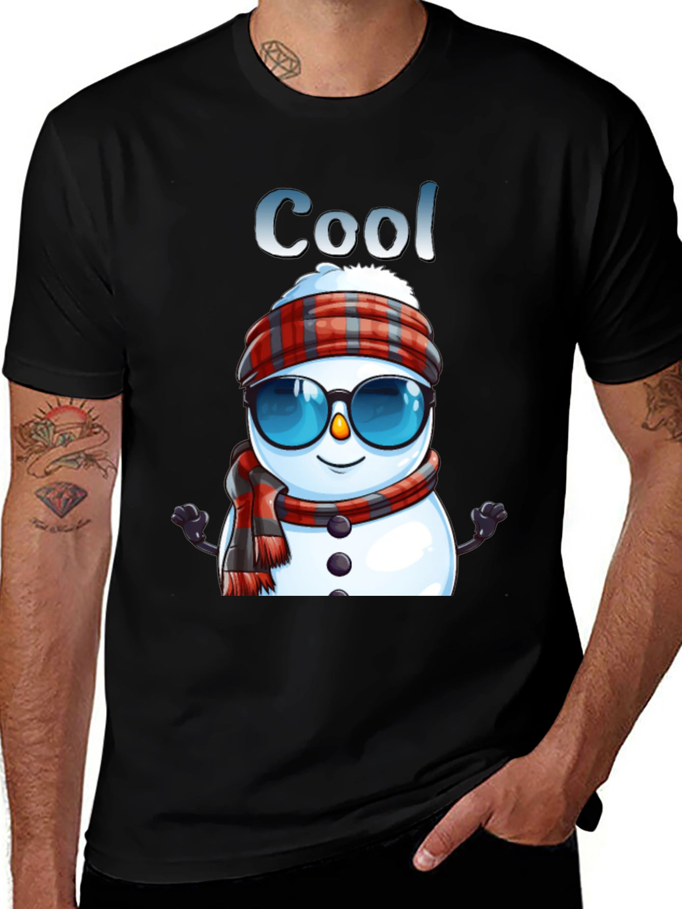 Variant 29 of Cool Snowman T-Shirt - Festive Winter Apparel