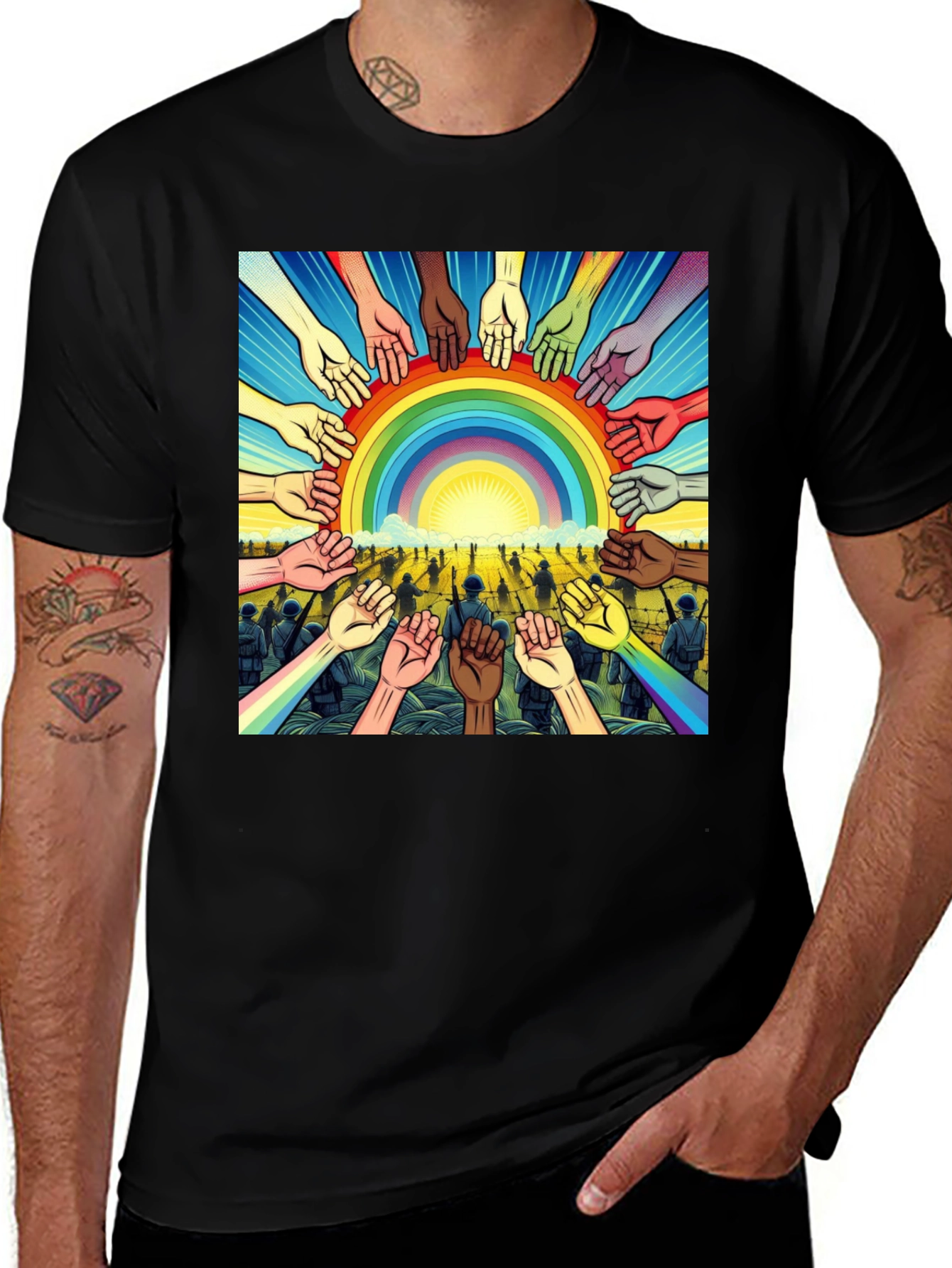 Unity Rainbow Graphic Tee