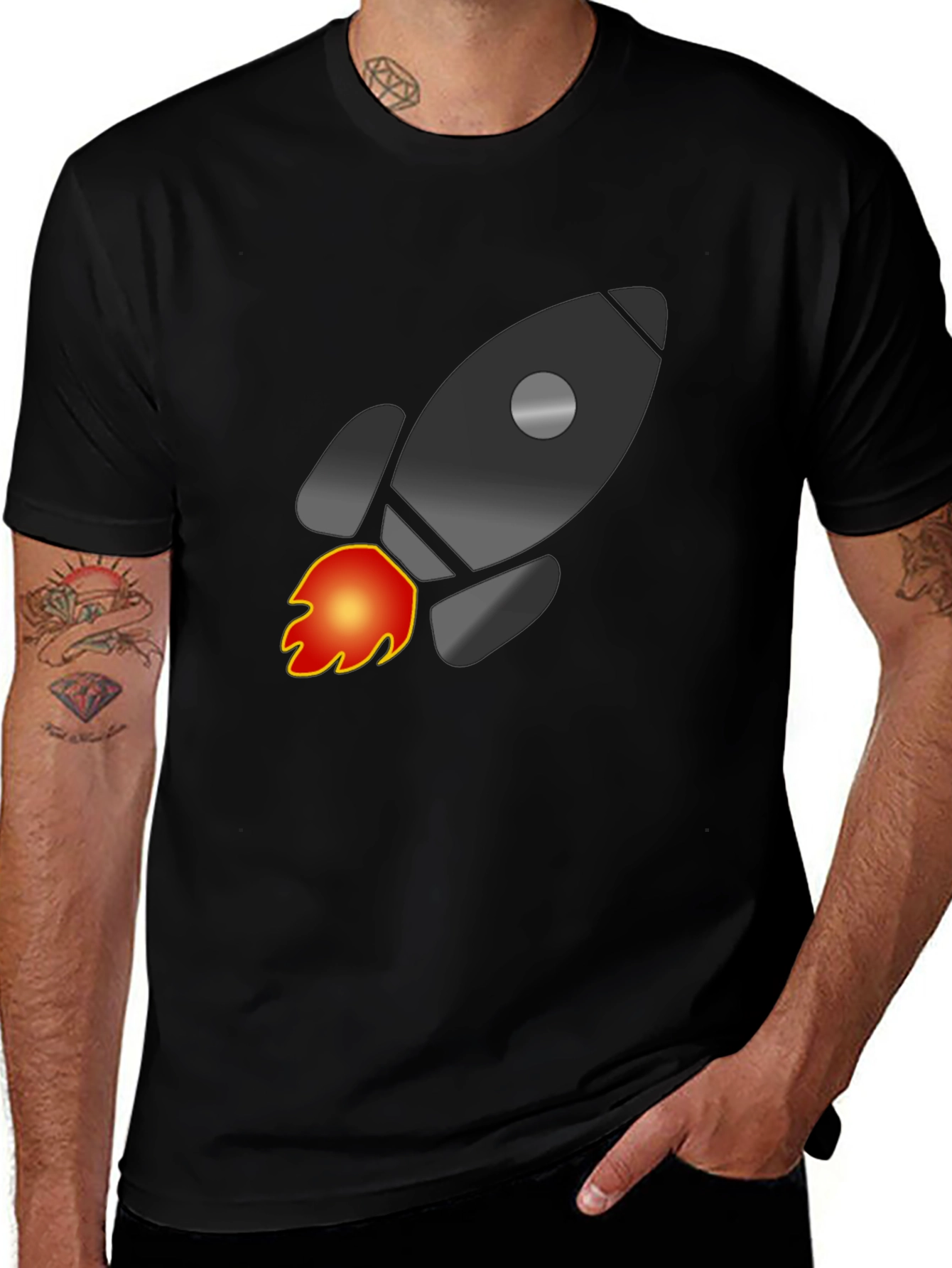 Variant 26 of Rocket Graphic T-Shirt - Blast Off in Style!