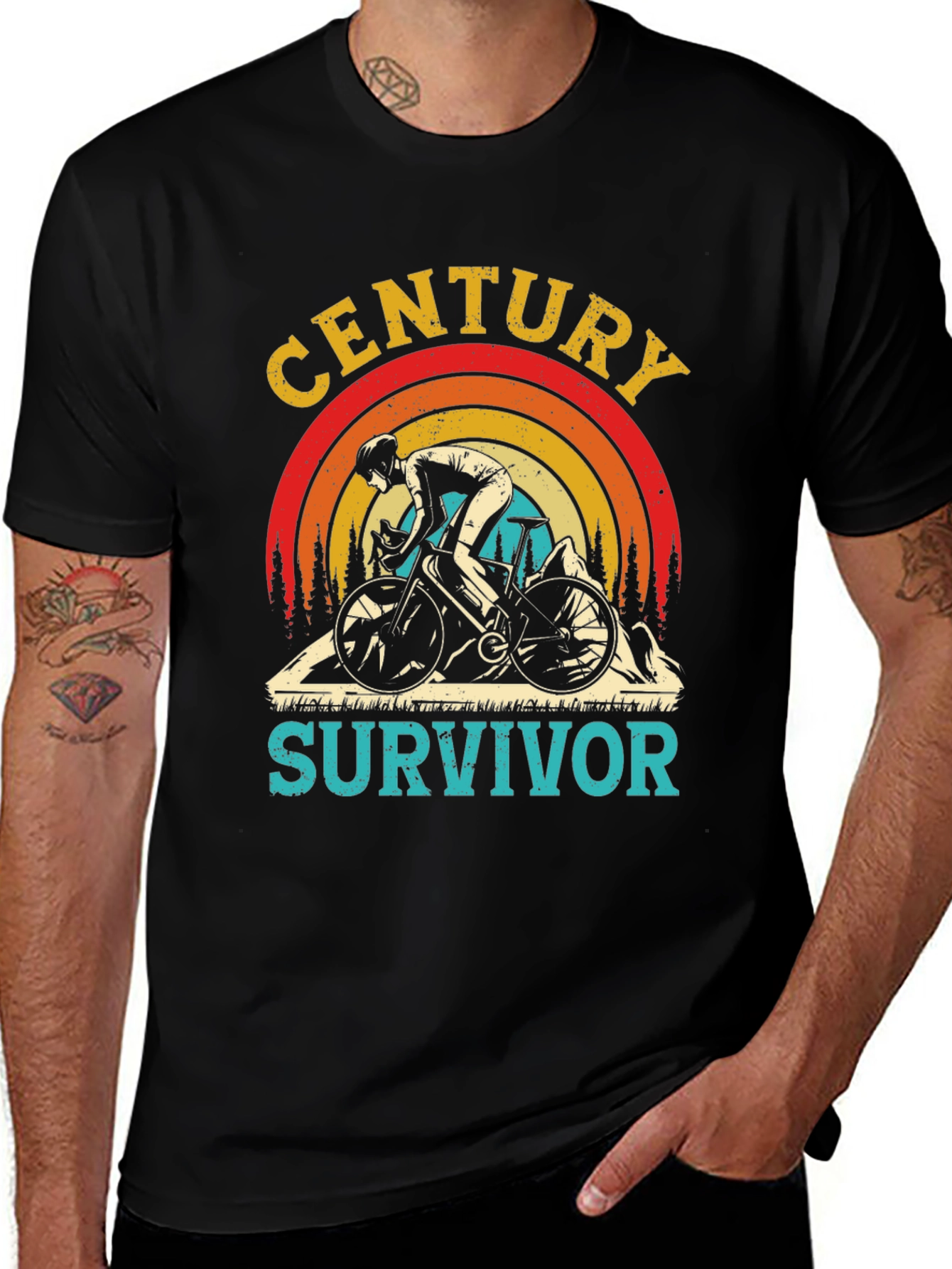Variant 9 of Century Survivor Cycling Graphic T-Shirt