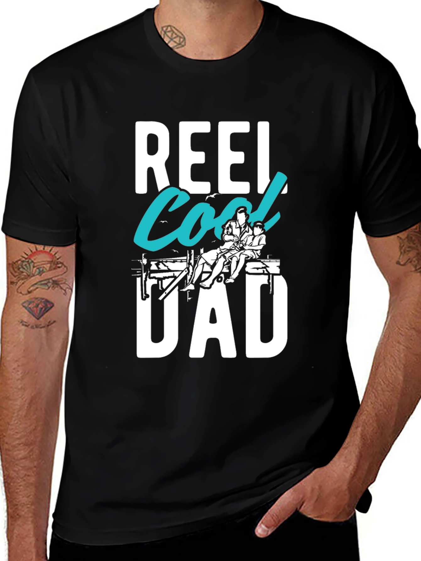 Reel Cool Dad T-Shirt - Fishing Father's Day Tee