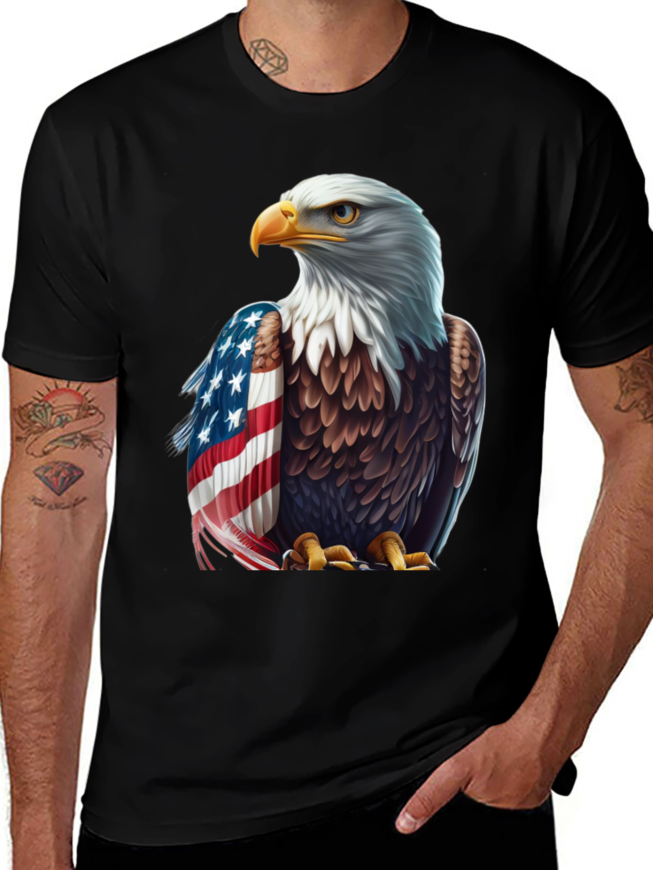 Variant 18 of Patriotic Eagle Graphic Tee - American Pride