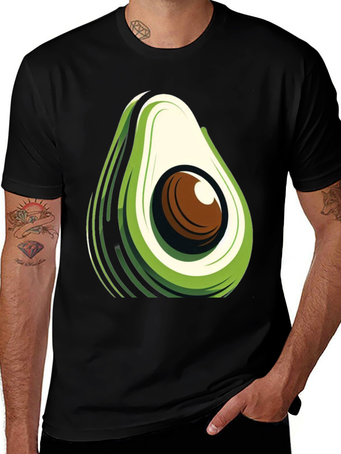 Variant 22 of Avocado Graphic Tee - Modern Comfort