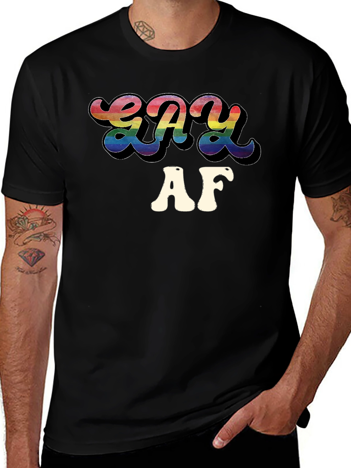 Gay AF Rainbow T-Shirt - Pride Apparel
