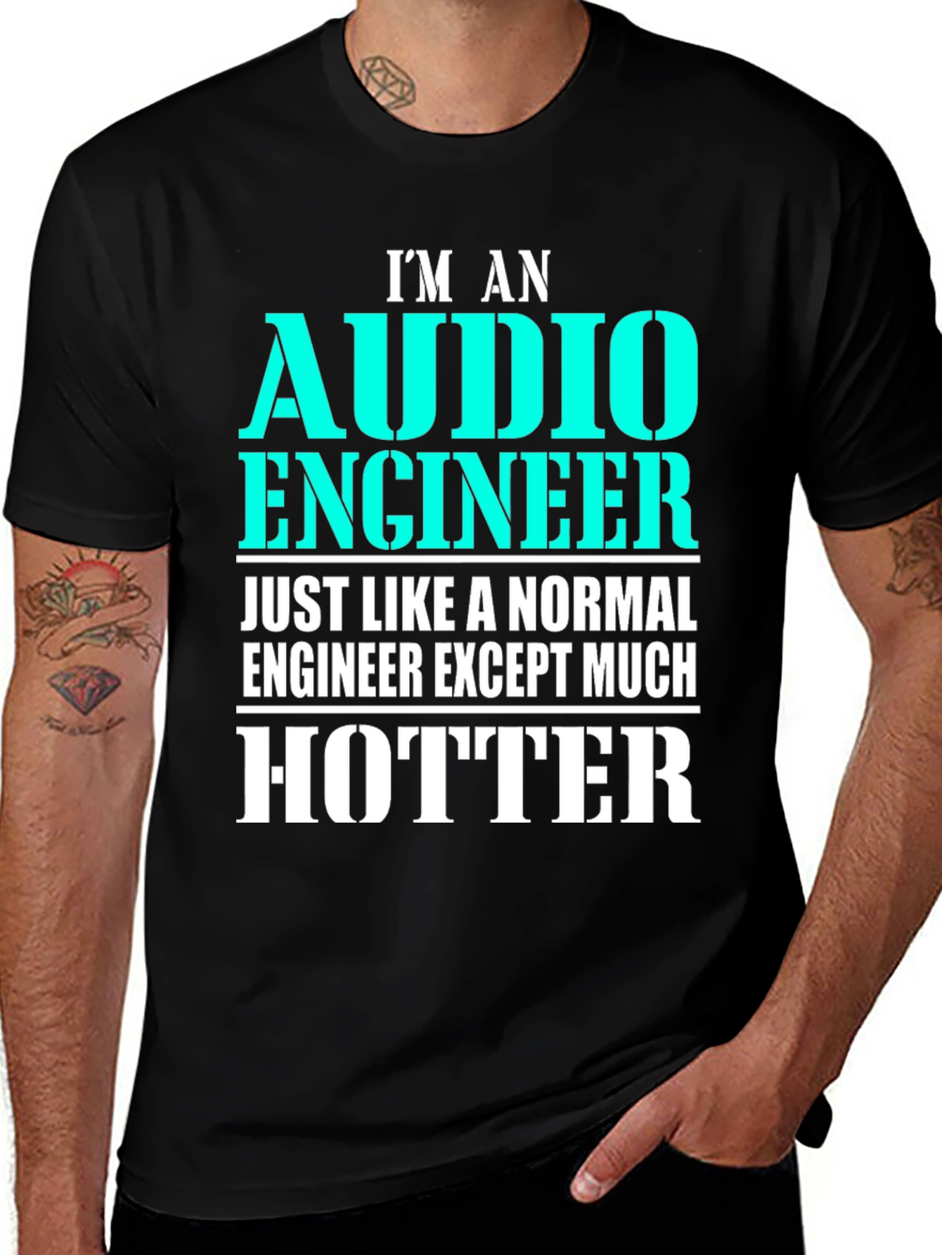 Variant 24 of Audio Engineer T-Shirt - Much Hotter
