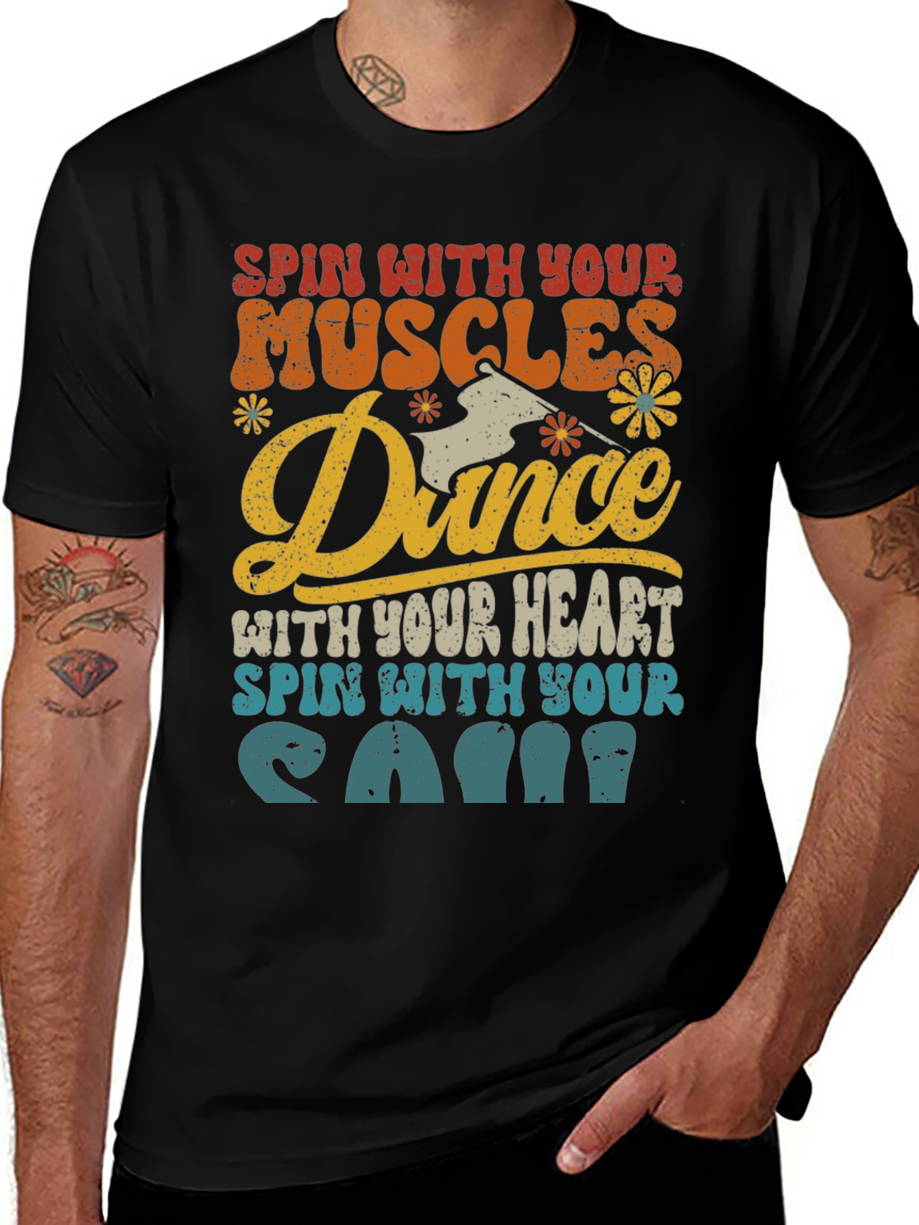 Variant 21 of Spin With Your Muscles Dance T-Shirt