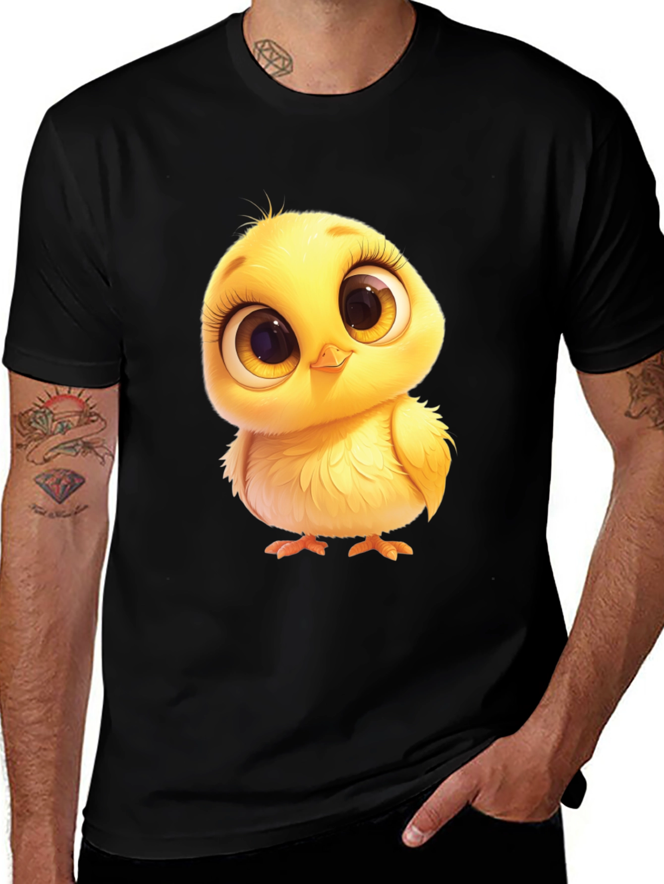 Variant 14 of Cute Chick Graphic T-Shirt - Soft Cotton Blend