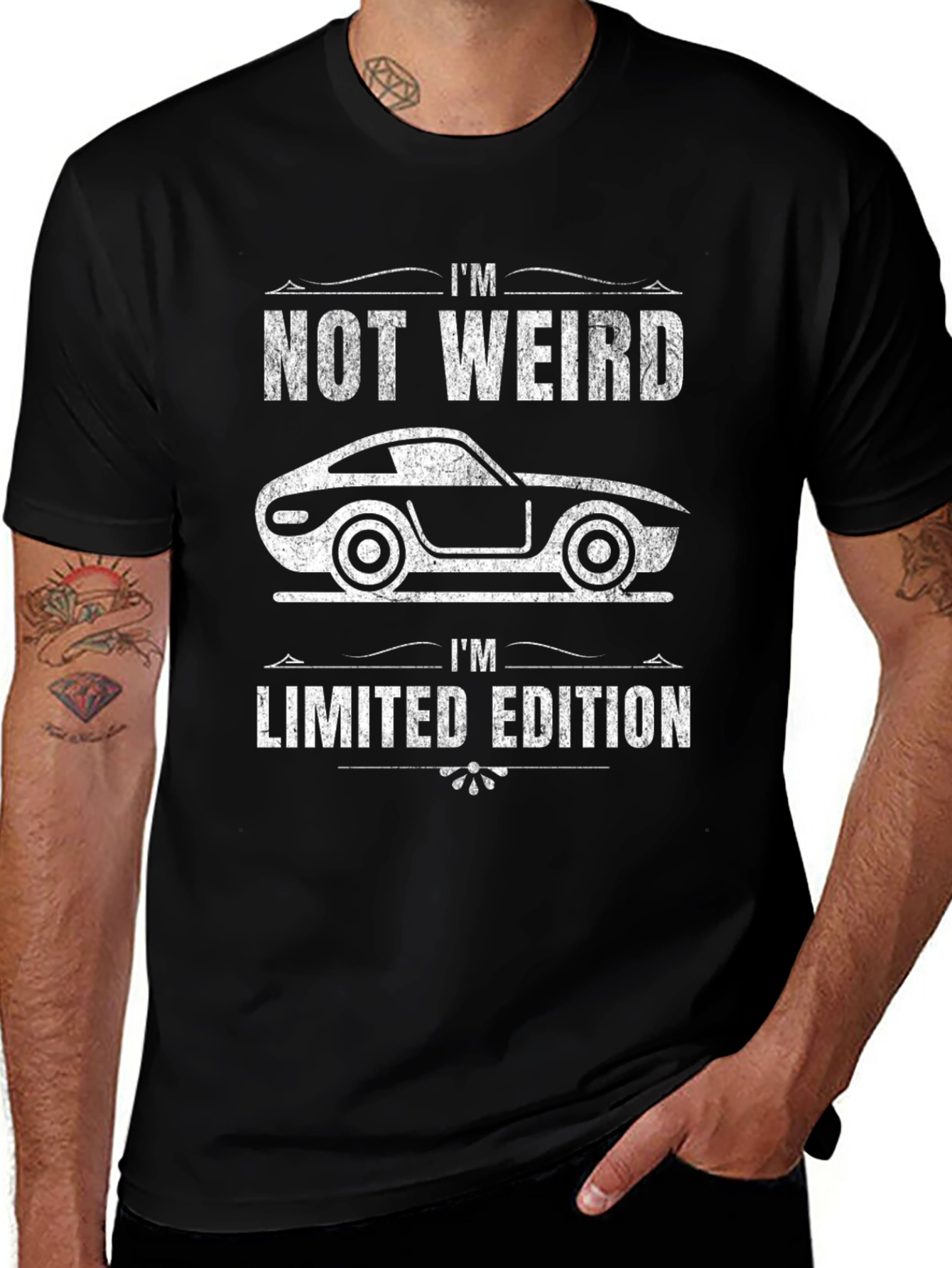 Variant 29 of I'm Not Weird Limited Edition Car Graphic T-Shirt