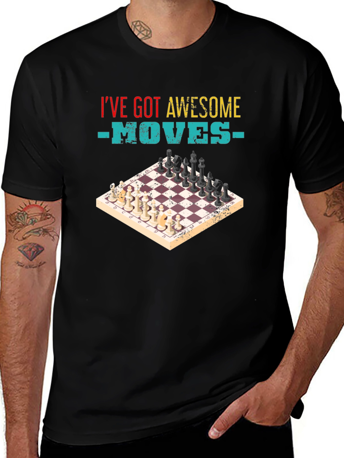Variant 7 of Awesome Moves Chess T-Shirt