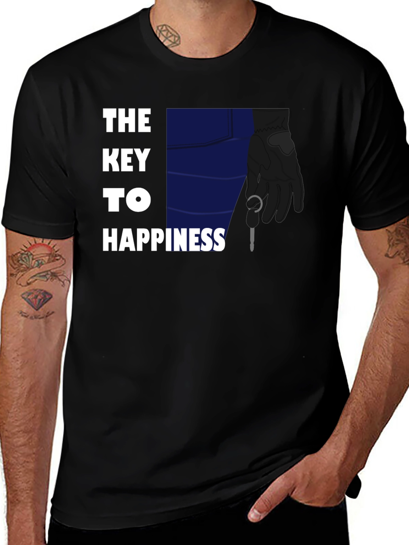 Variant 28 of The Key to Happiness Graphic Tee