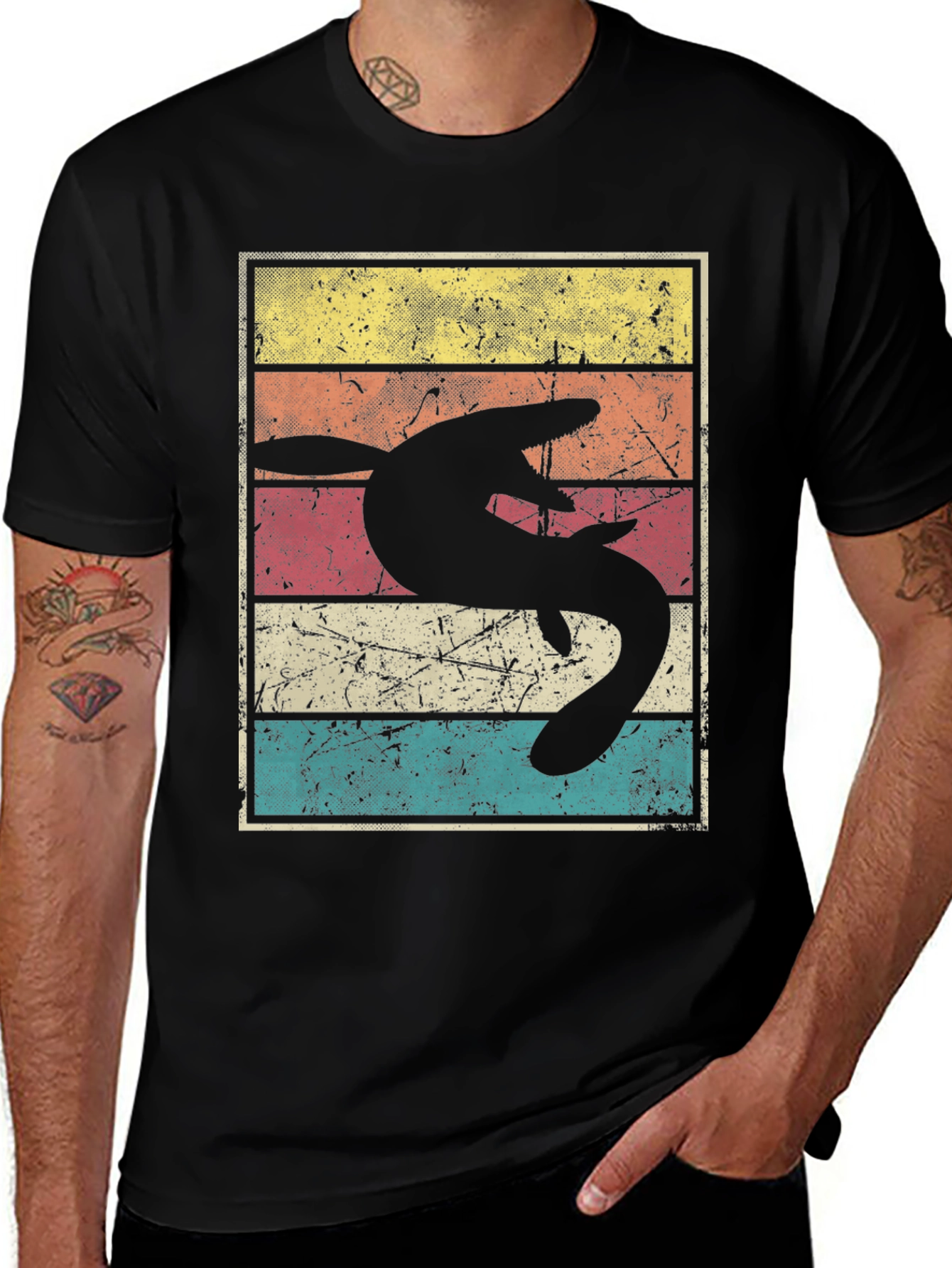 Retro Plesiosaur T-Shirt - Vintage Sea Monster Tee