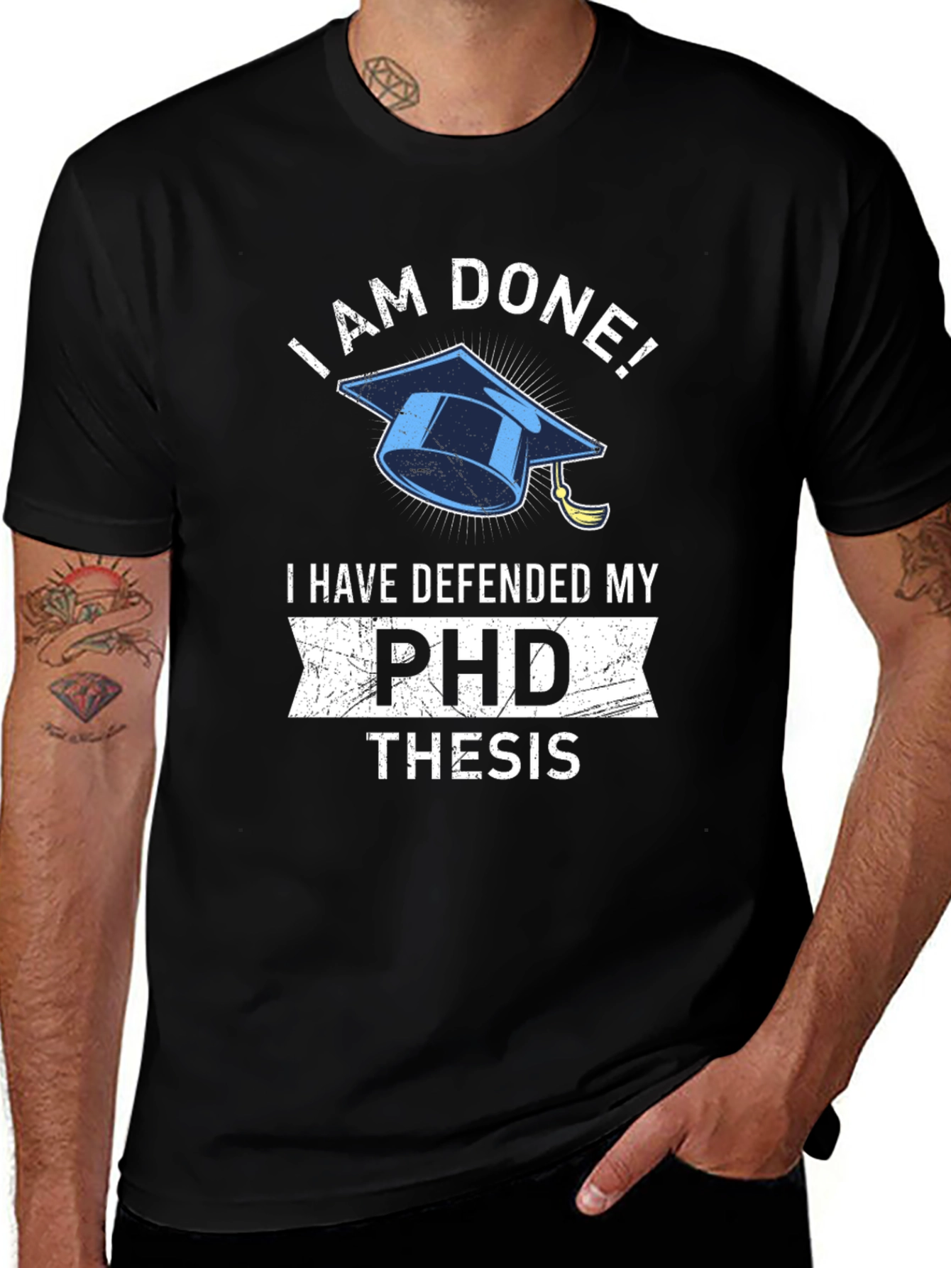 I Am Done! PhD Thesis Graduation T-Shirt