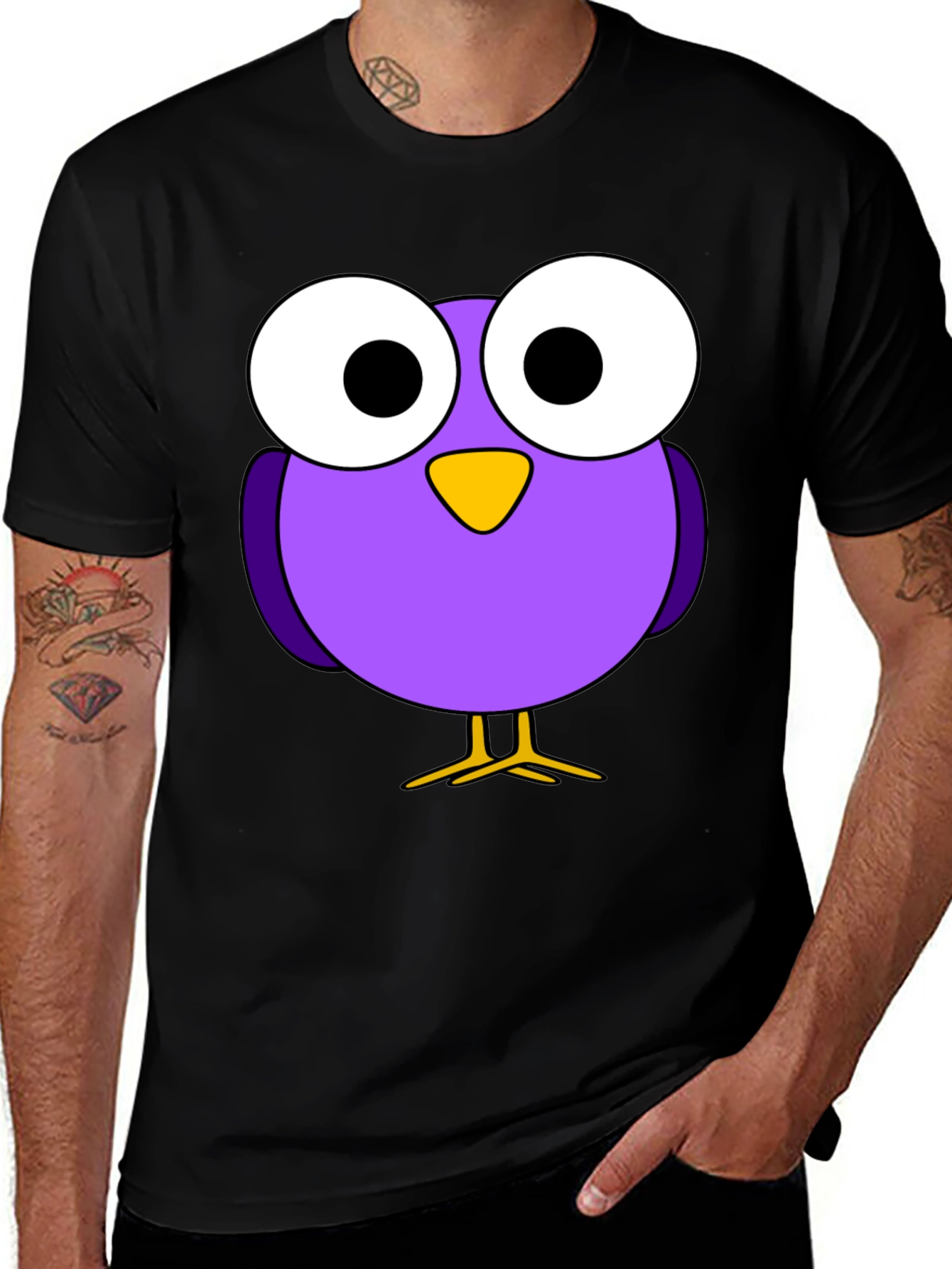 Variant 24 of Cartoon Bird Graphic T-Shirt