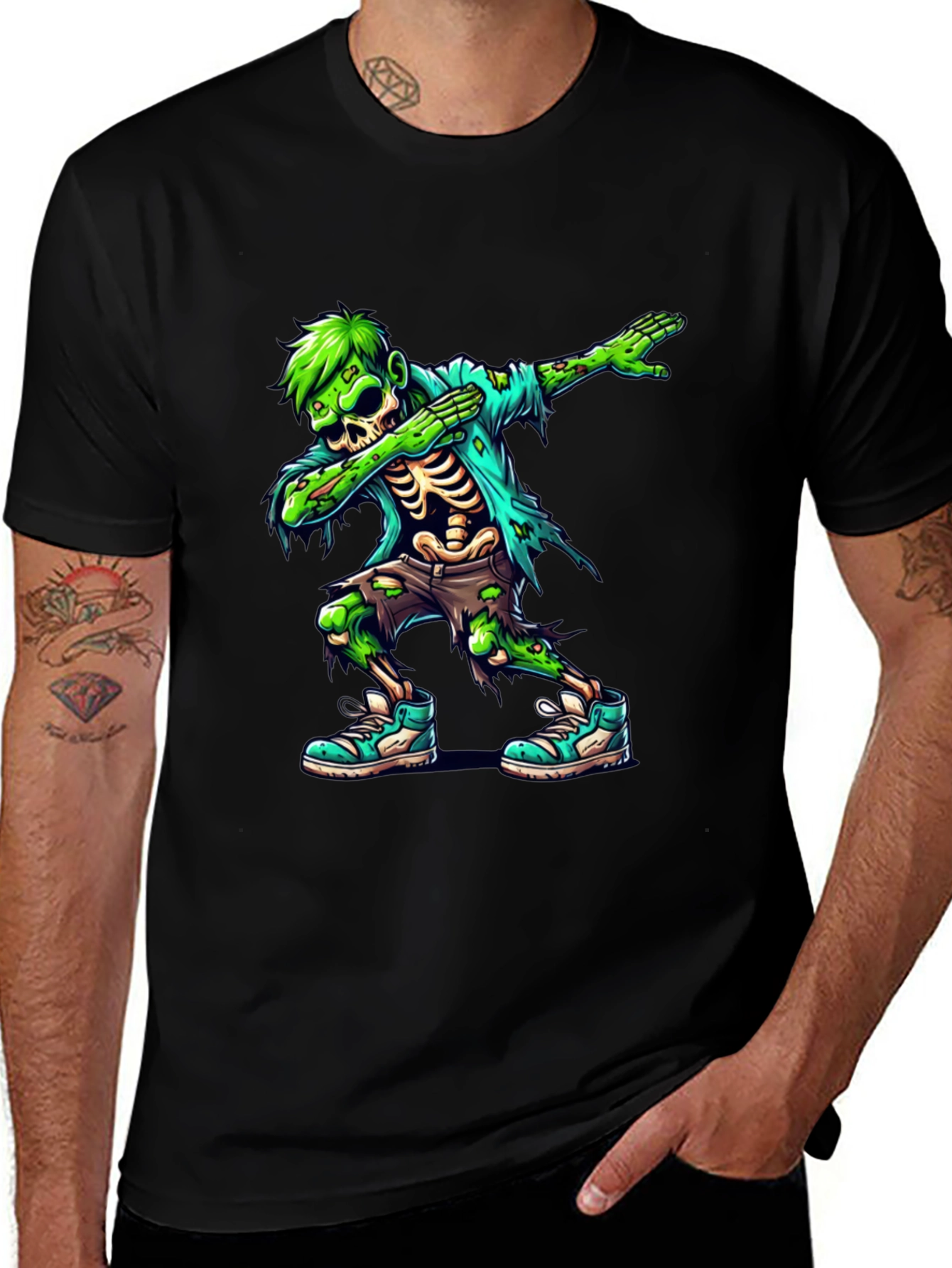 Variant 10 of Zombie Dab T-Shirt - Black