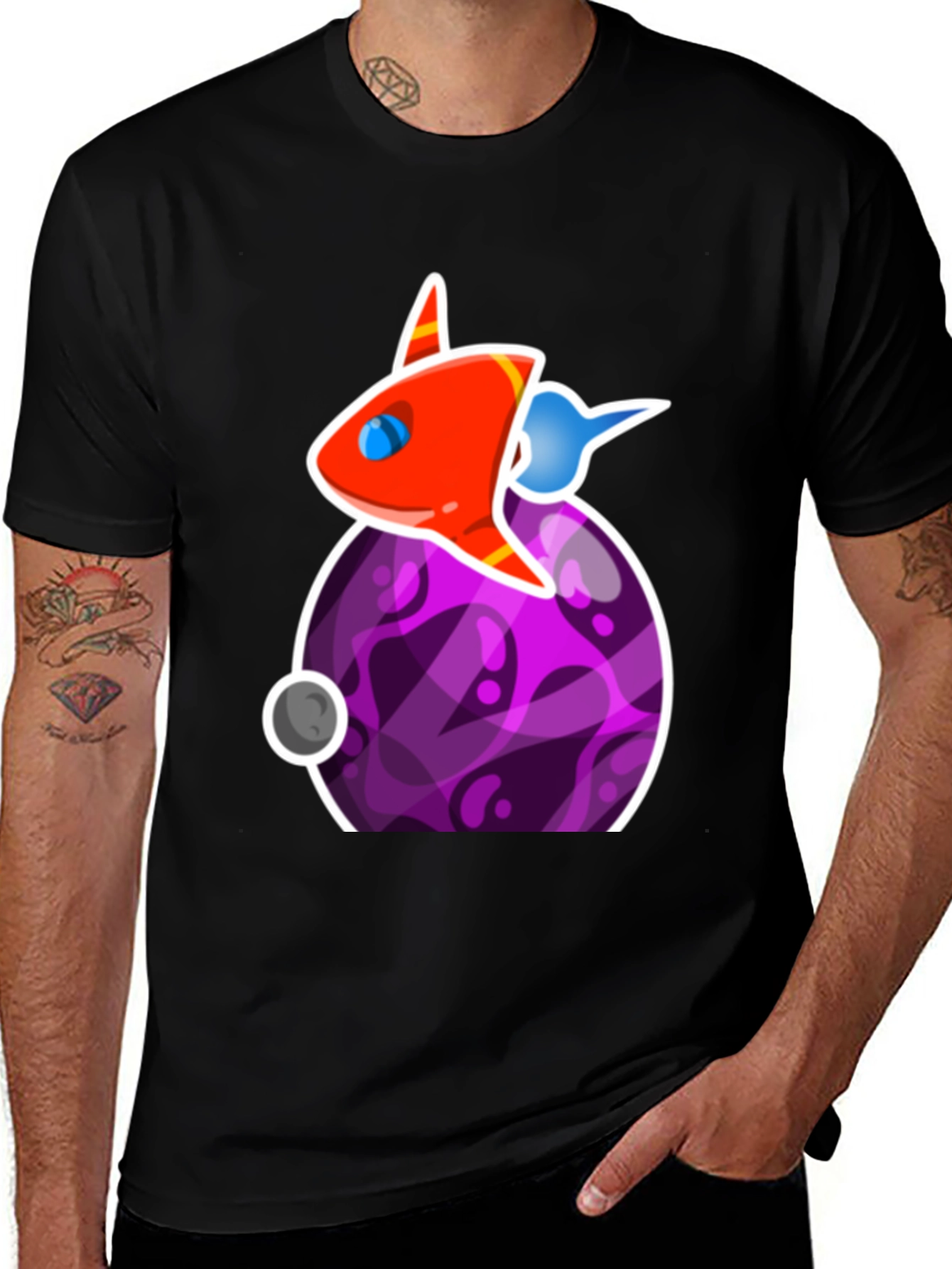Variant 11 of Space Rocket Graphic T-Shirt - Casual Cool