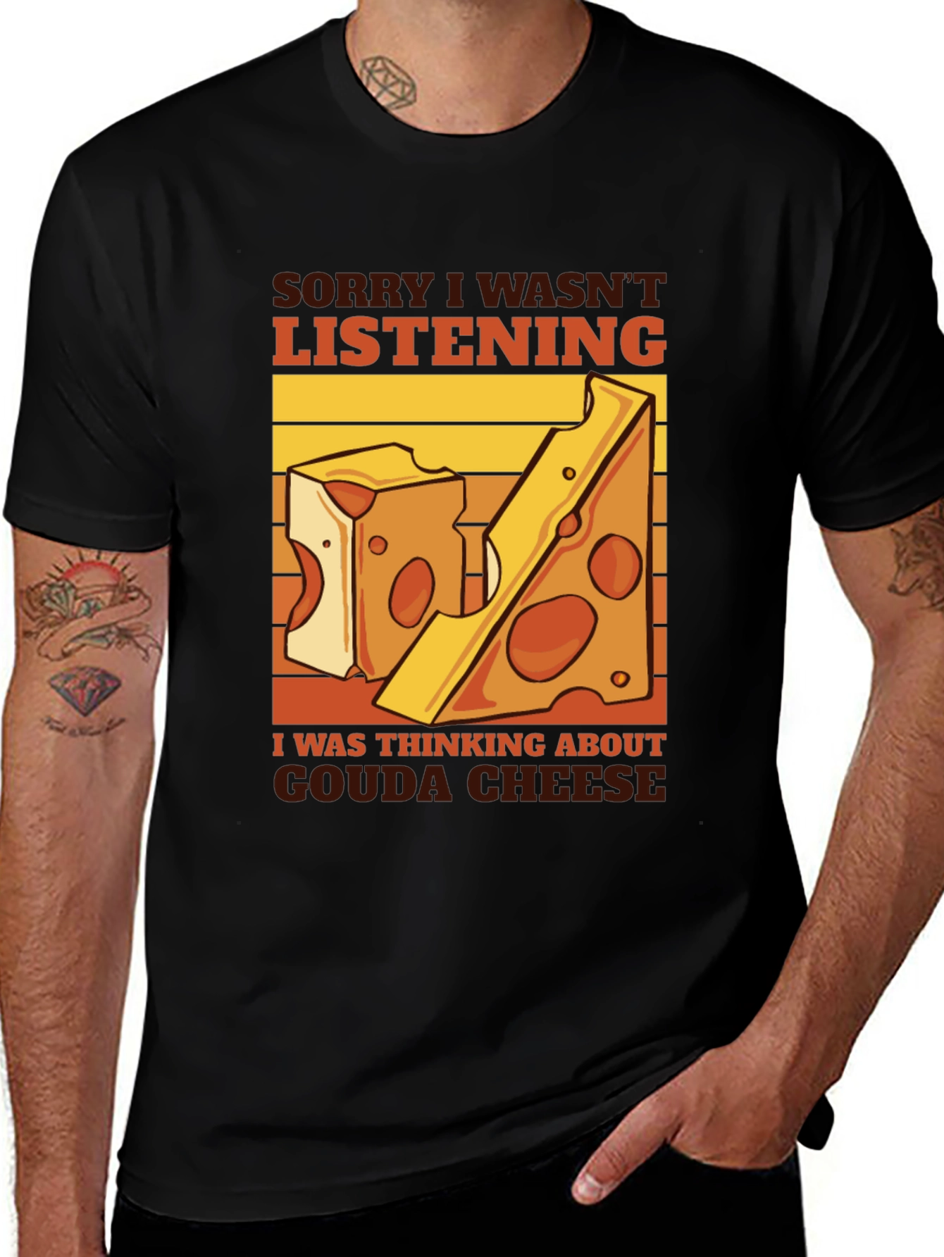 Variant 9 of Gouda Cheese T-Shirt - Funny Foodie Tee
