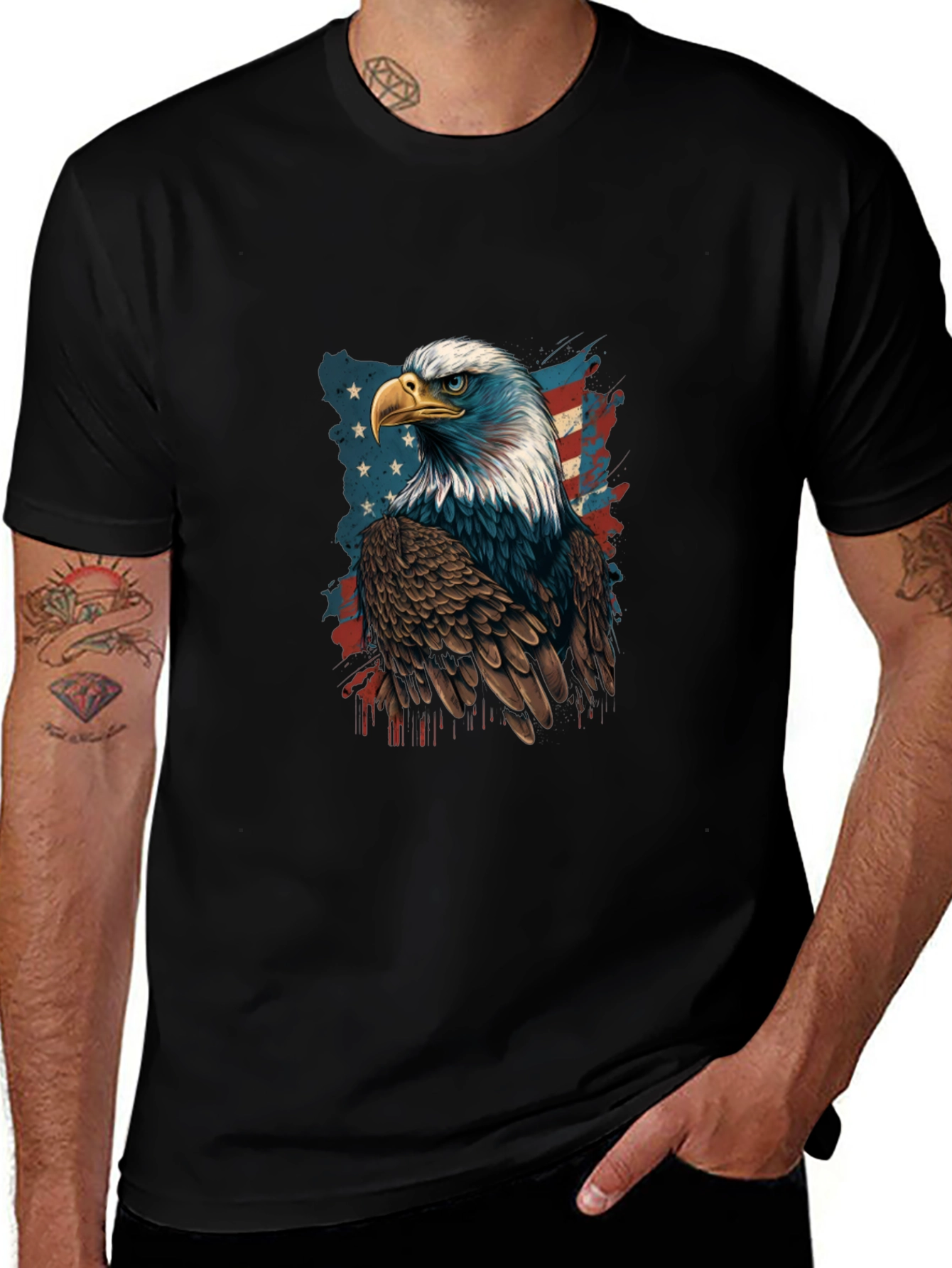 Variant 6 of American Eagle Patriotic Graphic Tee
