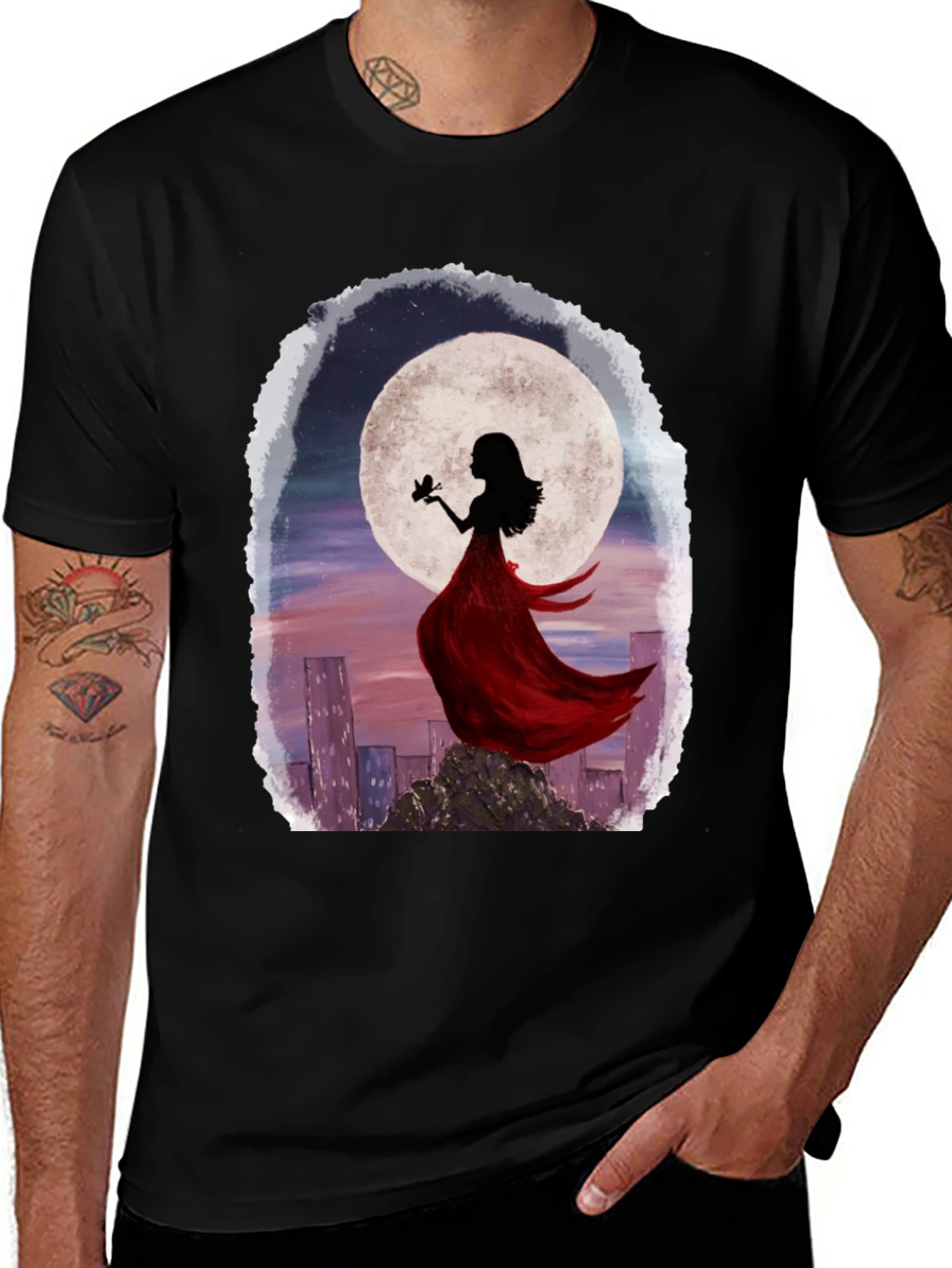 Variant 3 of Moonlit Silhouette T-Shirt