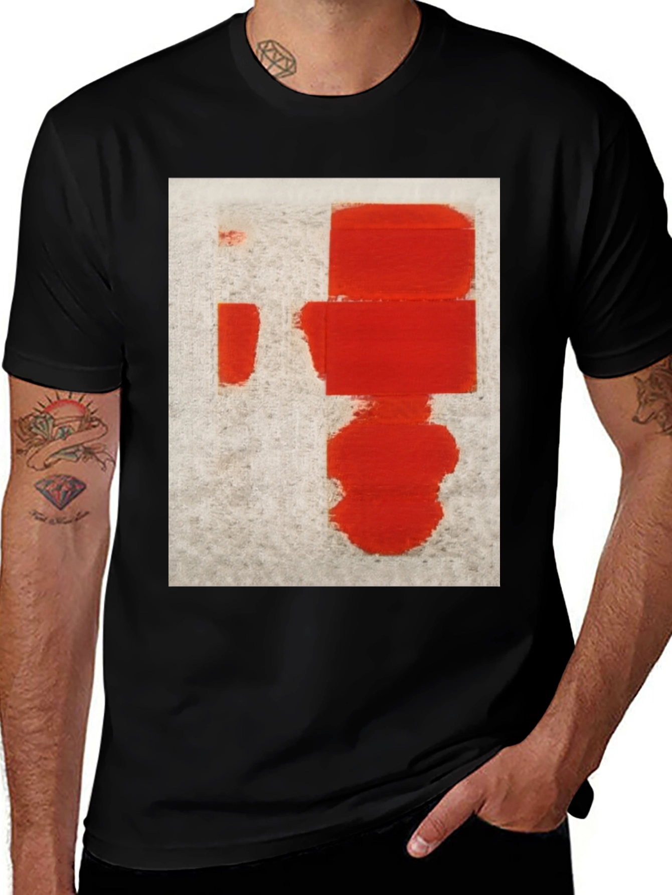 Variant 13 of Abstract Red Art Print T-Shirt