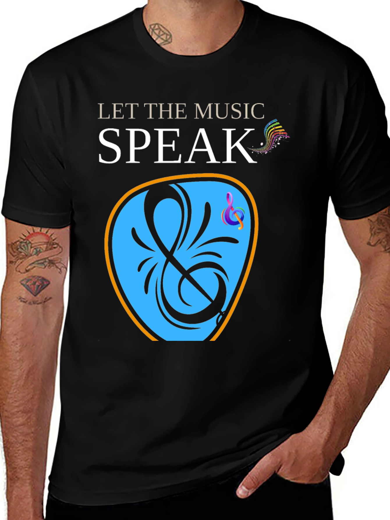 Variant 17 of Let The Music Speak Graphic T-Shirt