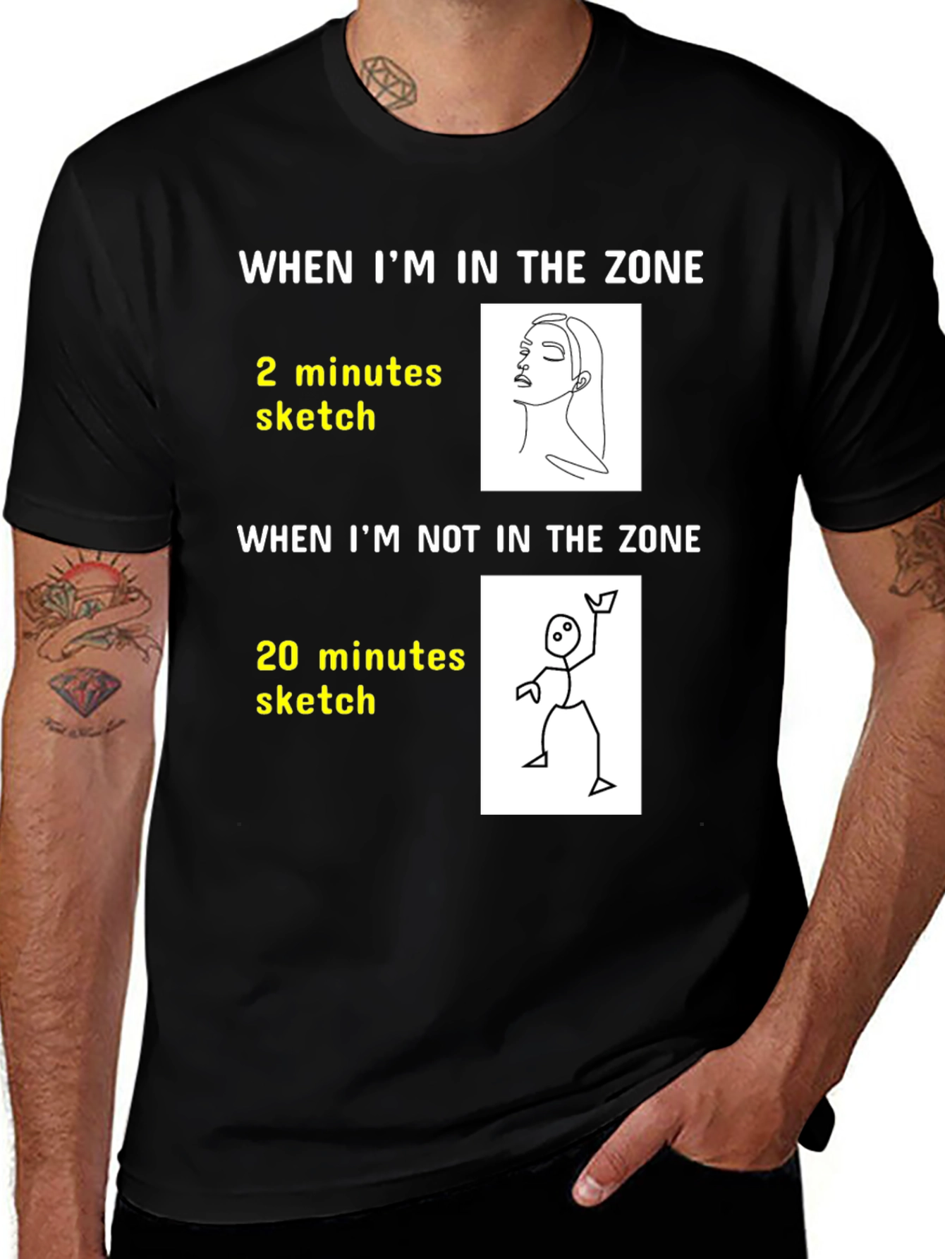 Artist's Zone T-Shirt: Funny Drawing Tee
