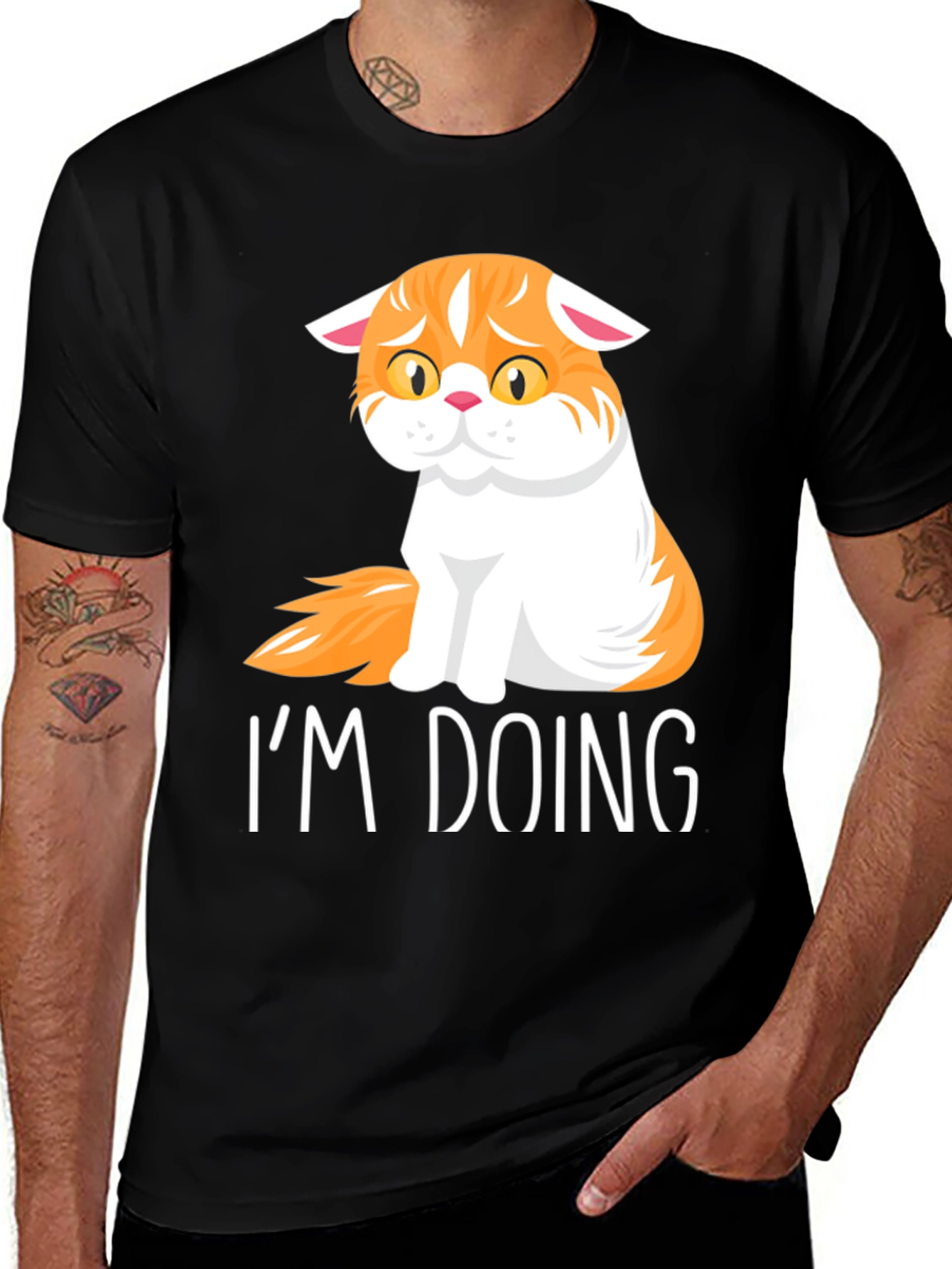 Variant 23 of I'm Doing Cat T-Shirt - Comfort & Style