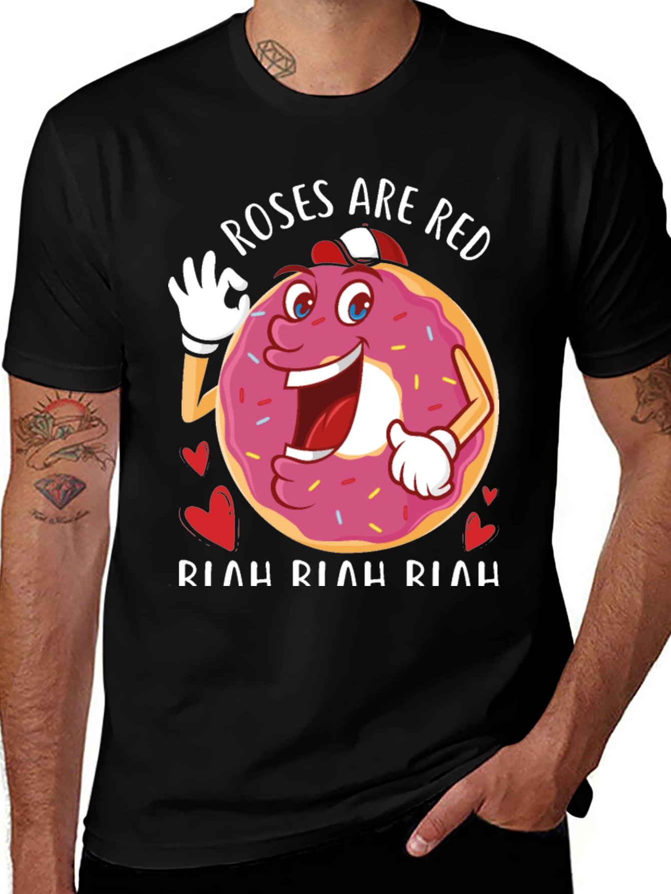 Variant 13 of Roses Are Red Donut T-Shirt