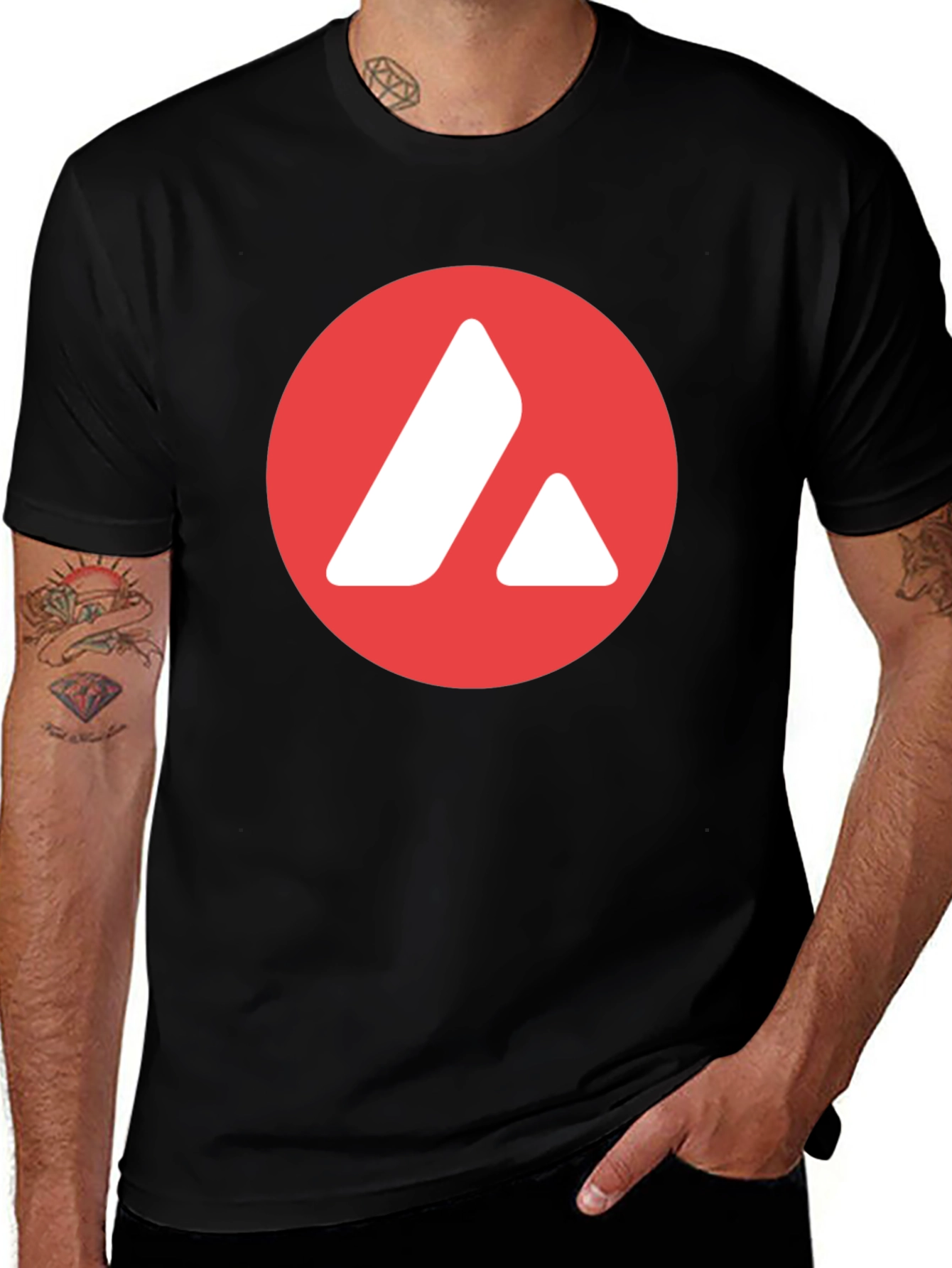 Avalanche Crypto Black T-Shirt
