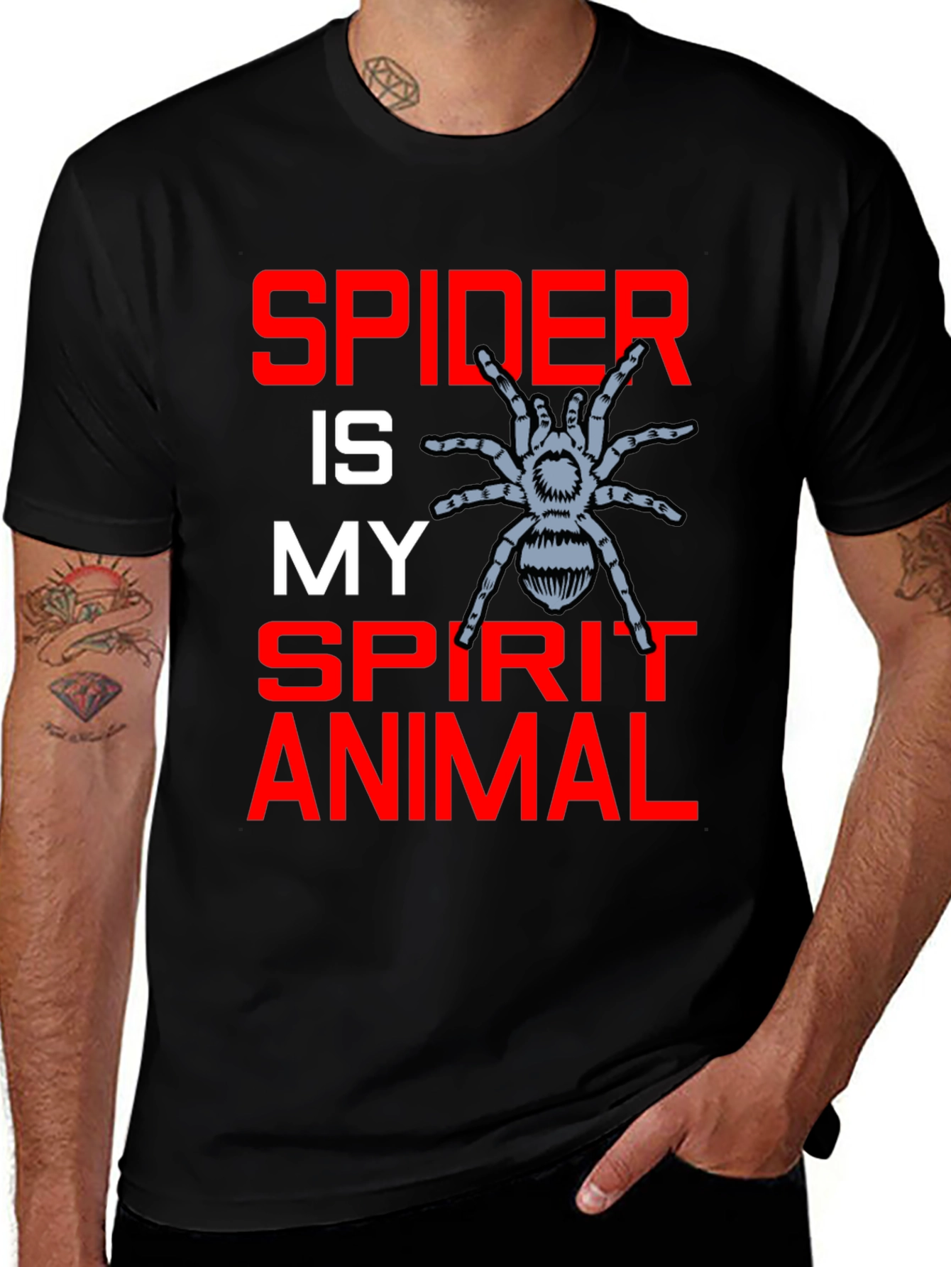 Variant 17 of Spider Spirit Animal Graphic T-Shirt