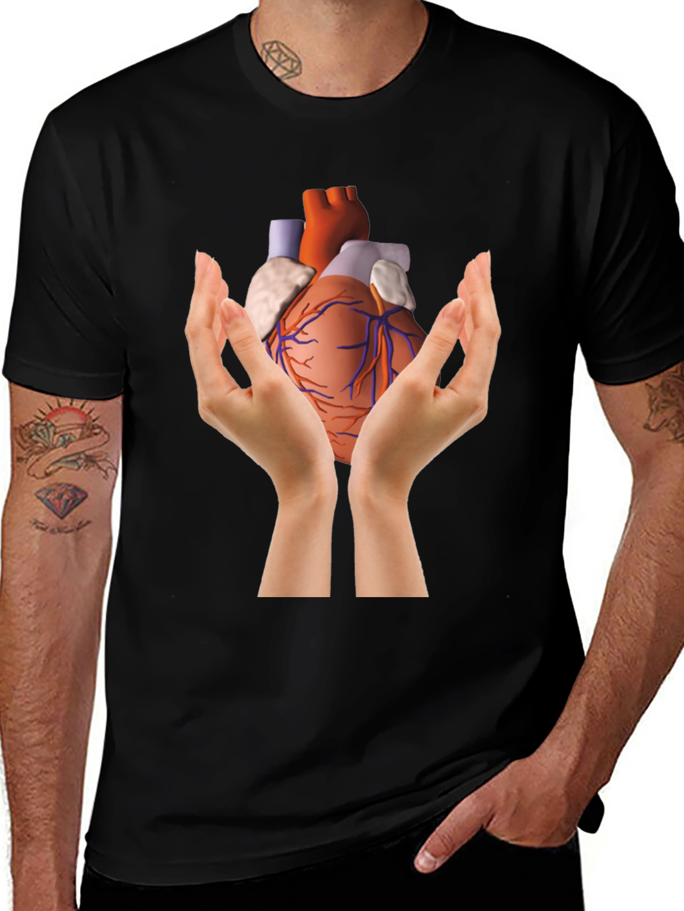 Variant 22 of Heart in Hands Graphic Tee