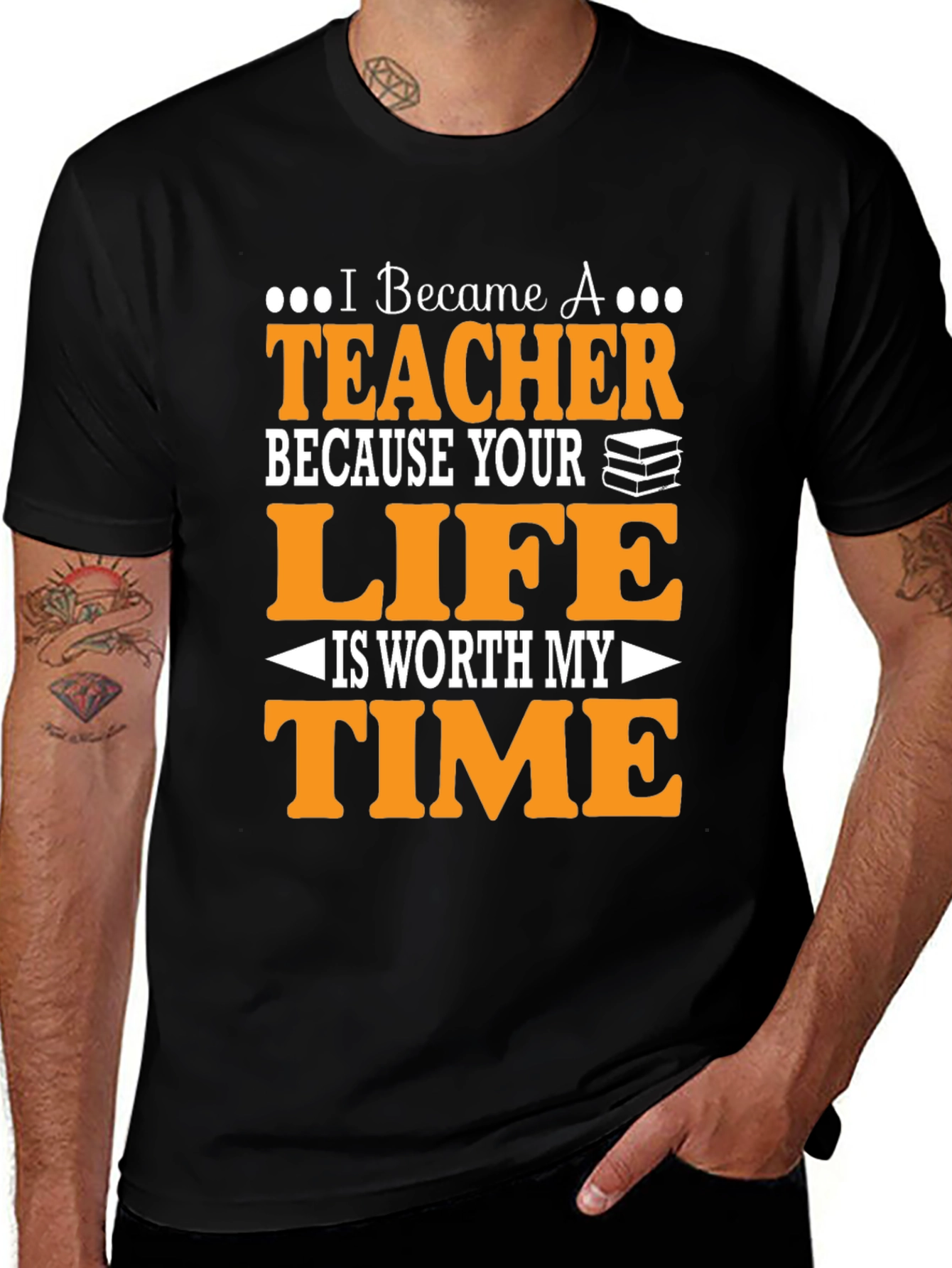 Variant 29 of I Became A Teacher T-Shirt