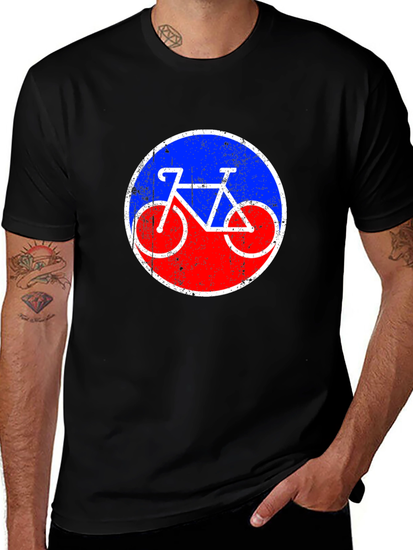 Variant 14 of Retro Bicycle Graphic Tee - Classic Style